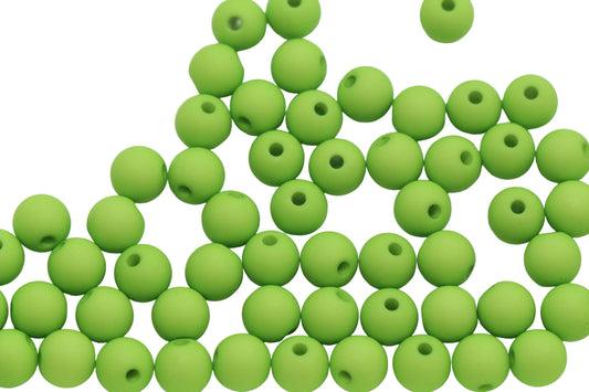 8mm Matte Green Beads #589