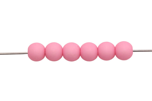 8mm Matte Pink Beads #592