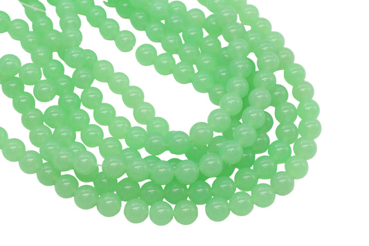 Green Jade Gemstone Beads #121