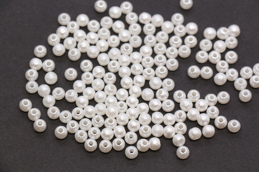 4mm Wrinkle Pearlized Acrylic Beads #3982