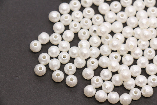 6mm Wrinkle Pearlized Acrylic Beads #3981