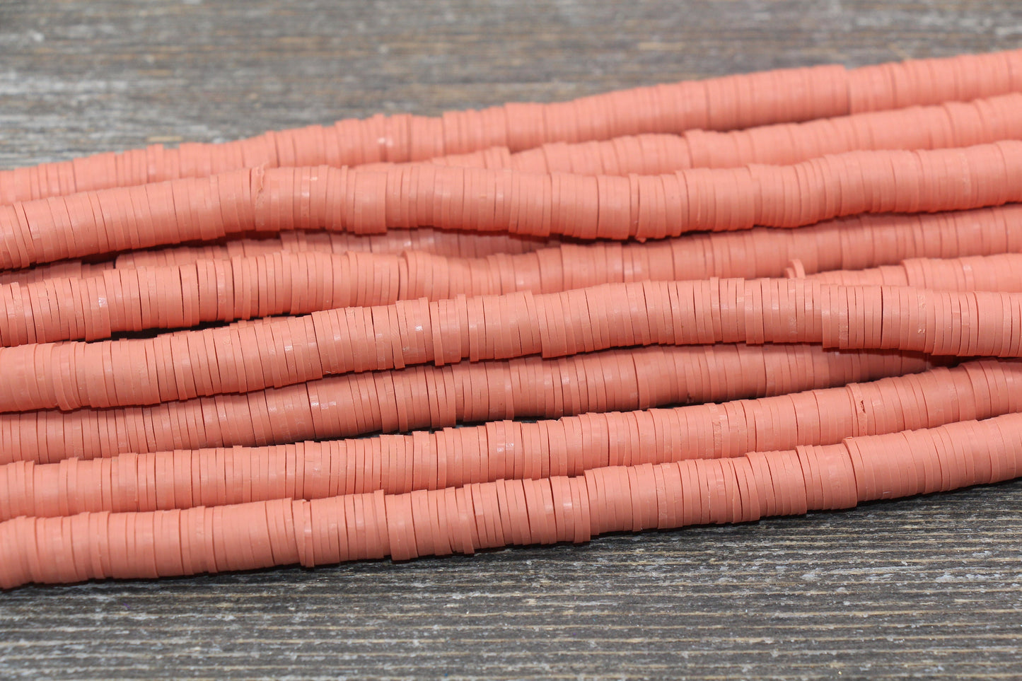 8mm Heishi Beads, Polymer Clay Disc Beads, African Disc Beads, Vinyl Heishi, 16 inch Strand #406