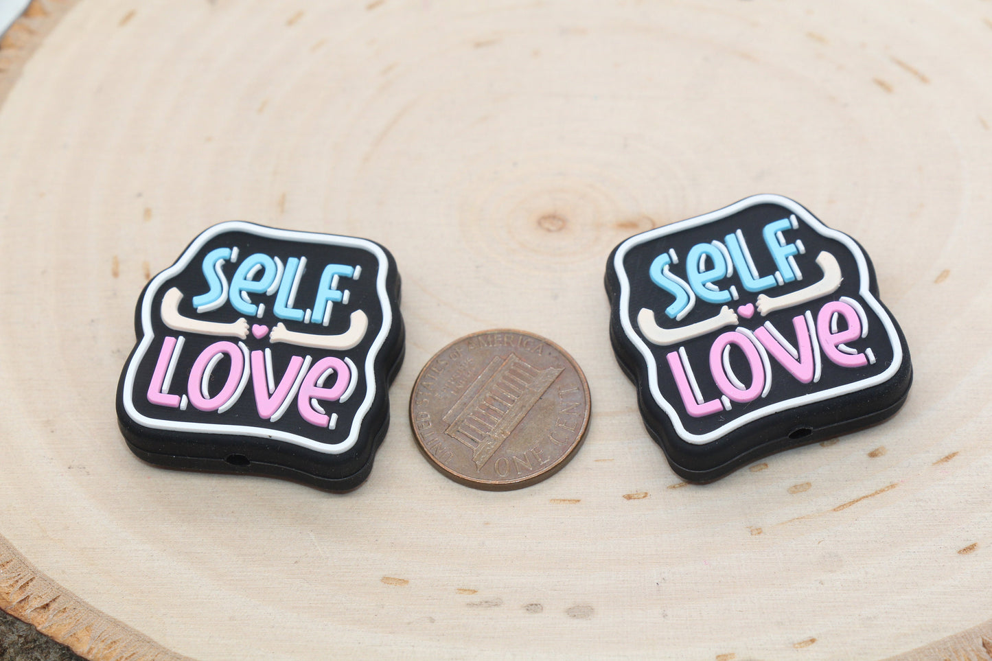 Self Love Silicone Focal Beads, Silicone Loose Beads, Bead for Pens, Beadable Pens #423