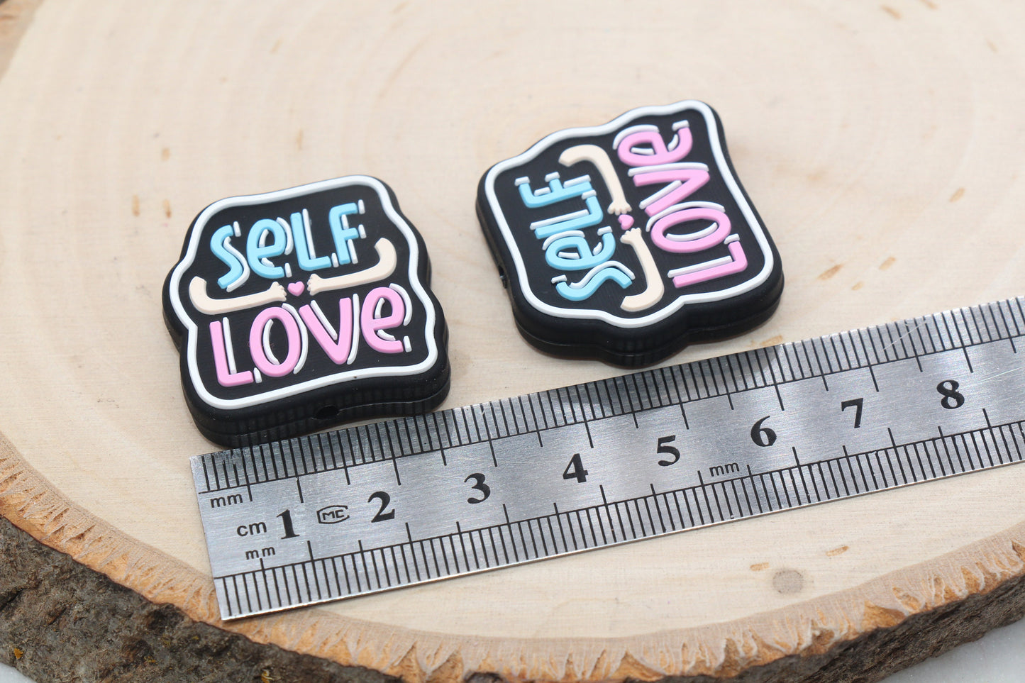 Self Love Silicone Focal Beads, Silicone Loose Beads, Bead for Pens, Beadable Pens #423