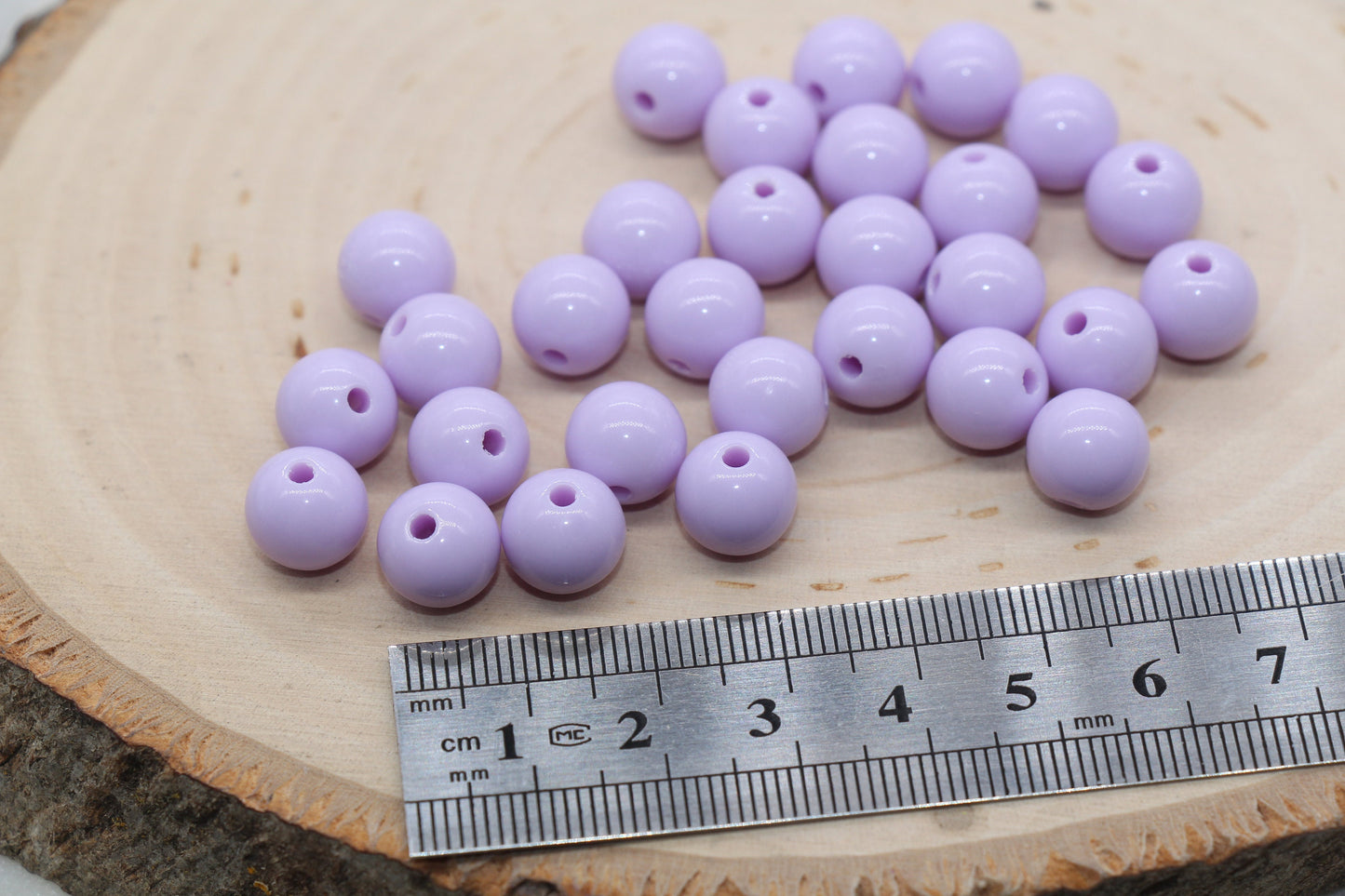 10mm Lilac Purple Gumball Beads, Round Acrylic Loose Beads, Bubblegum Beads, Chunky Beads, Gumball Beads, Smooth Plastic Round Beads #518