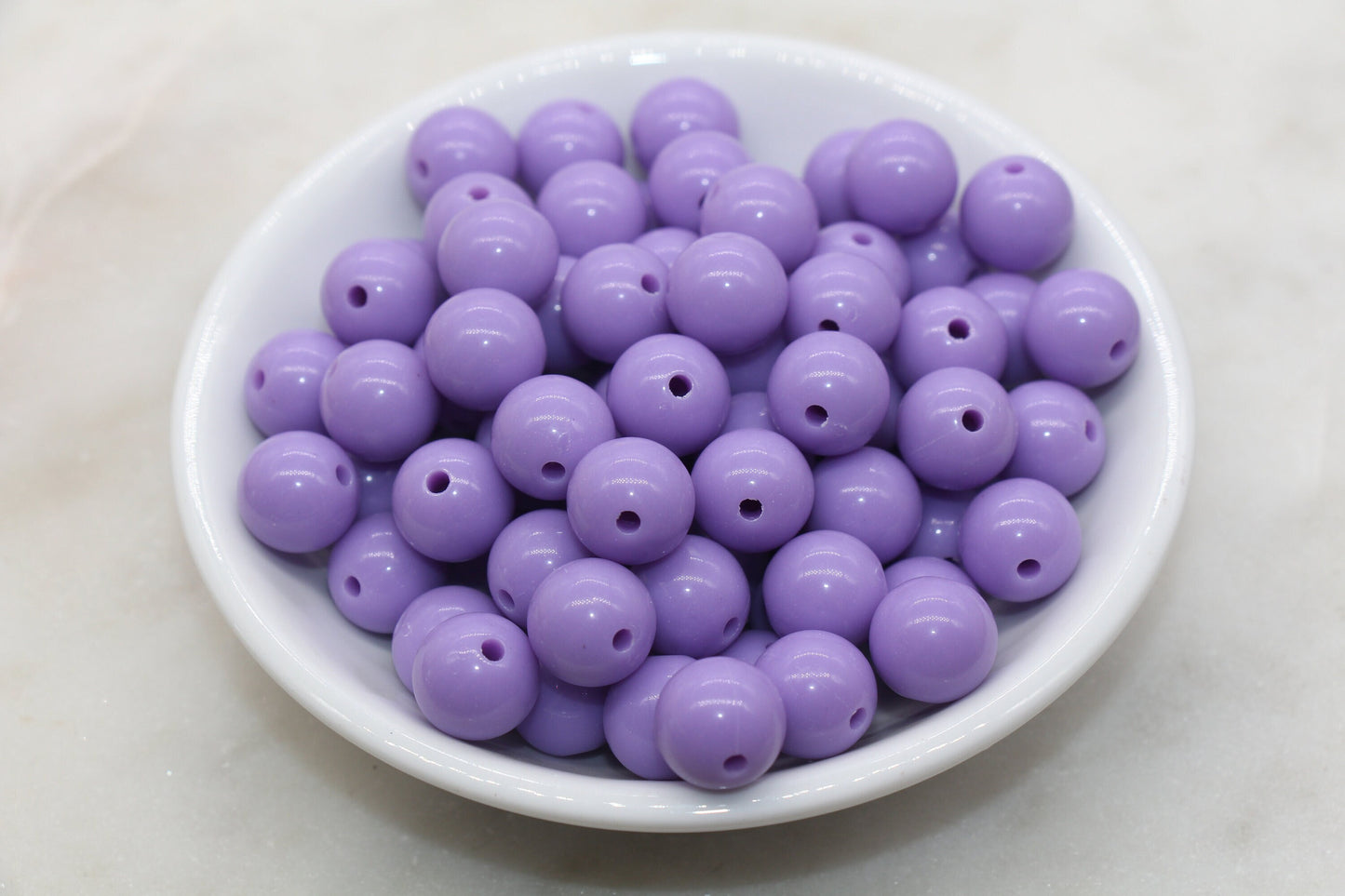 12mm Lavender Purple Gumball Beads, Round Acrylic Purple Loose Beads, Bubblegum Beads, Chunky Beads, Bubble Gum Smooth Round Beads #1365