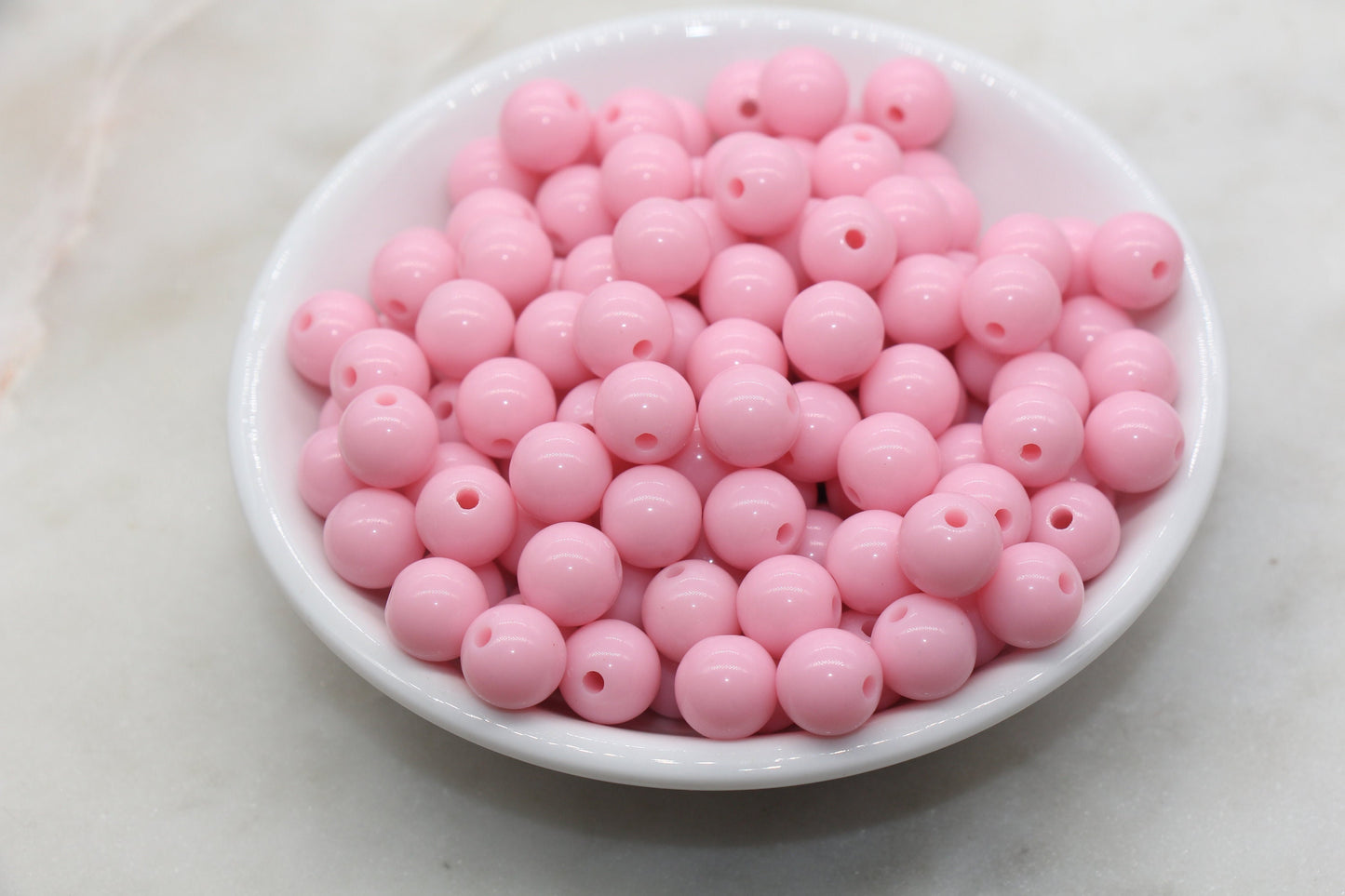 10mm Pink Gumball Beads, Round Acrylic Loose Beads, Bubblegum Beads, Chunky Beads, Gumball Beads, Smooth Plastic Round Beads #404