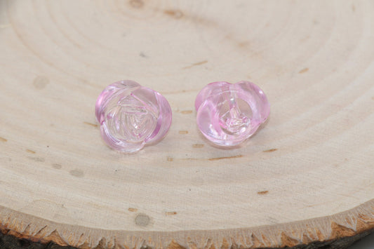 Rose Flower Beads, Mix Size Pink Ombre Rose Flower Beads, Pink Flower Chunky Beads, Jewelry Beads, Beads for Bracelet #3241