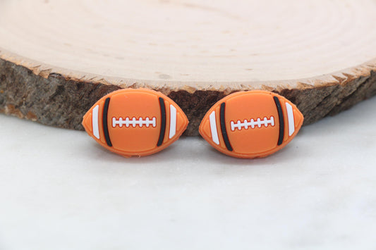 Football PVC Focal Beads, Sports Ball Beads, Chunky Beads, Beadable Pen Beads #570