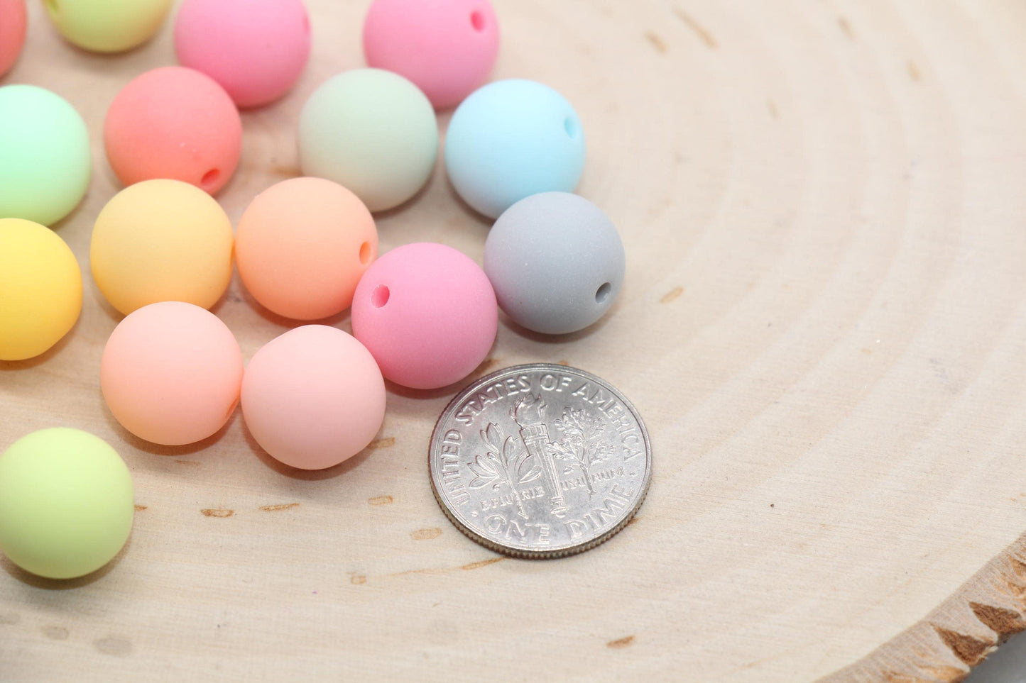 12mm Matte Pastel Multicolored Gumball Beads, Round Acrylic Loose Beads, Frosted Bubblegum Beads, Chunky Beads, Round Plastic Beads #149