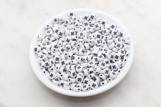 Four Leaf Clover Beads, Shamrock Round Beads, Round Leaf Clover Beads, Bracelet Beads, Jewelry Making, Size 7mm #2980 #3284 #3285 #3286