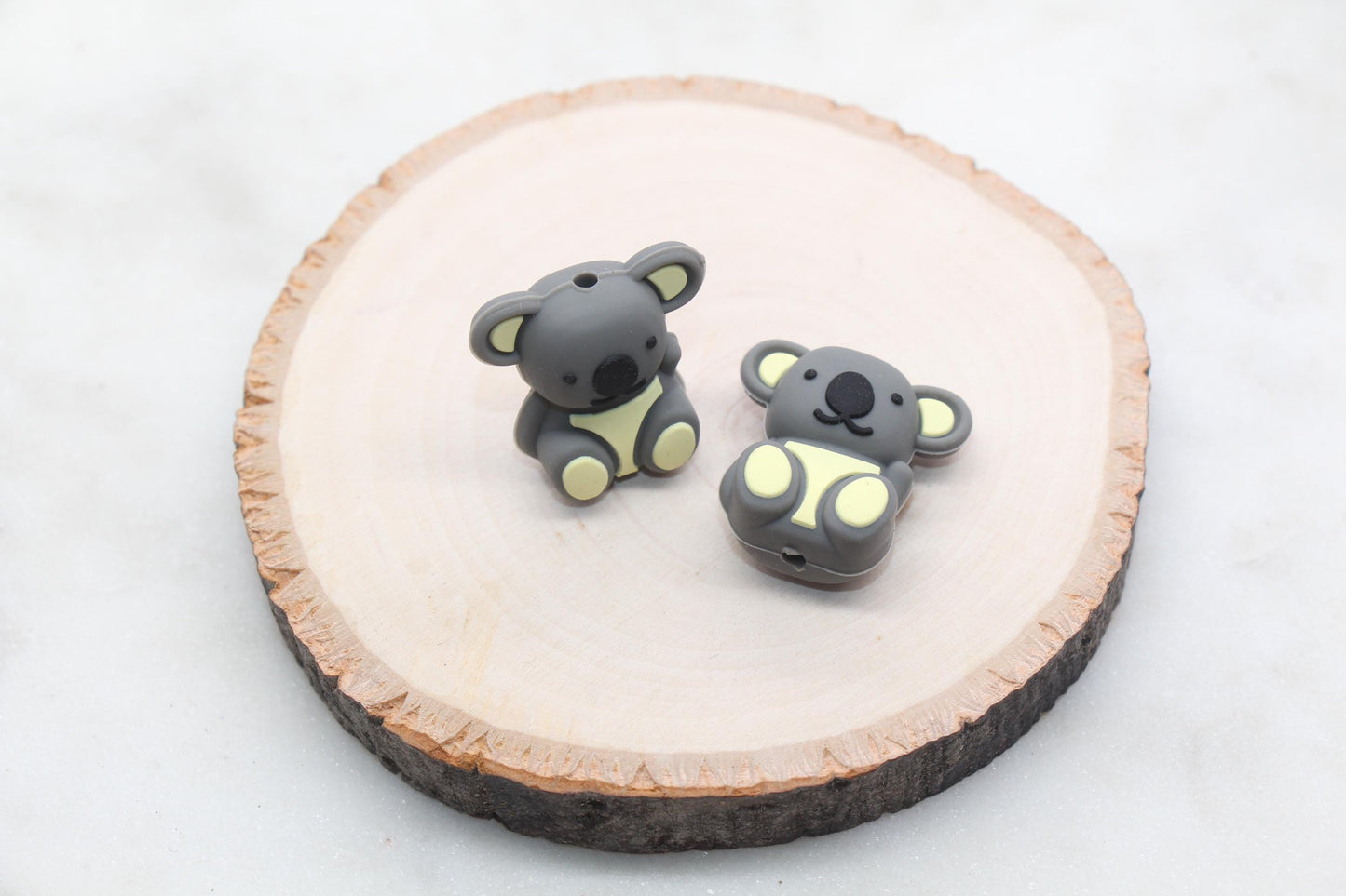 3D Koala Silicone Beads, Animal Focal Beads, Chunky Beads, Silicone Loose Beads #613