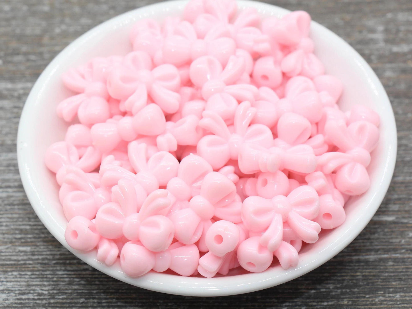 Bow Beads, Plastic Bow Beads, Colorful Acrylic Bow Beads, Beads for Bracelet, Chunky Beads