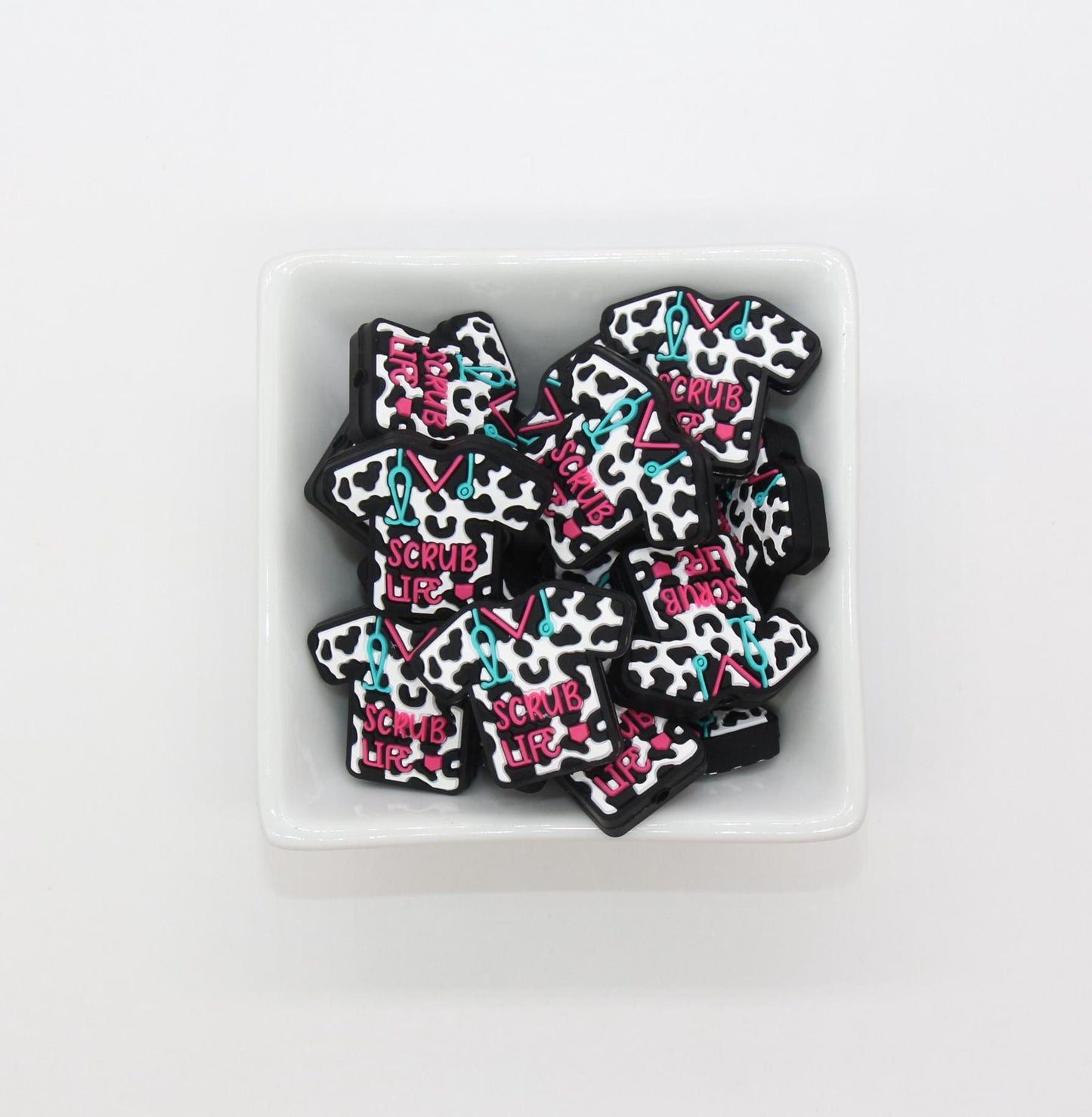 Scrub Life Focal Beads, Nurse Scrub Beads, Medical Uniform Focal Beads, Silicone Beads, Beads for Pens #640