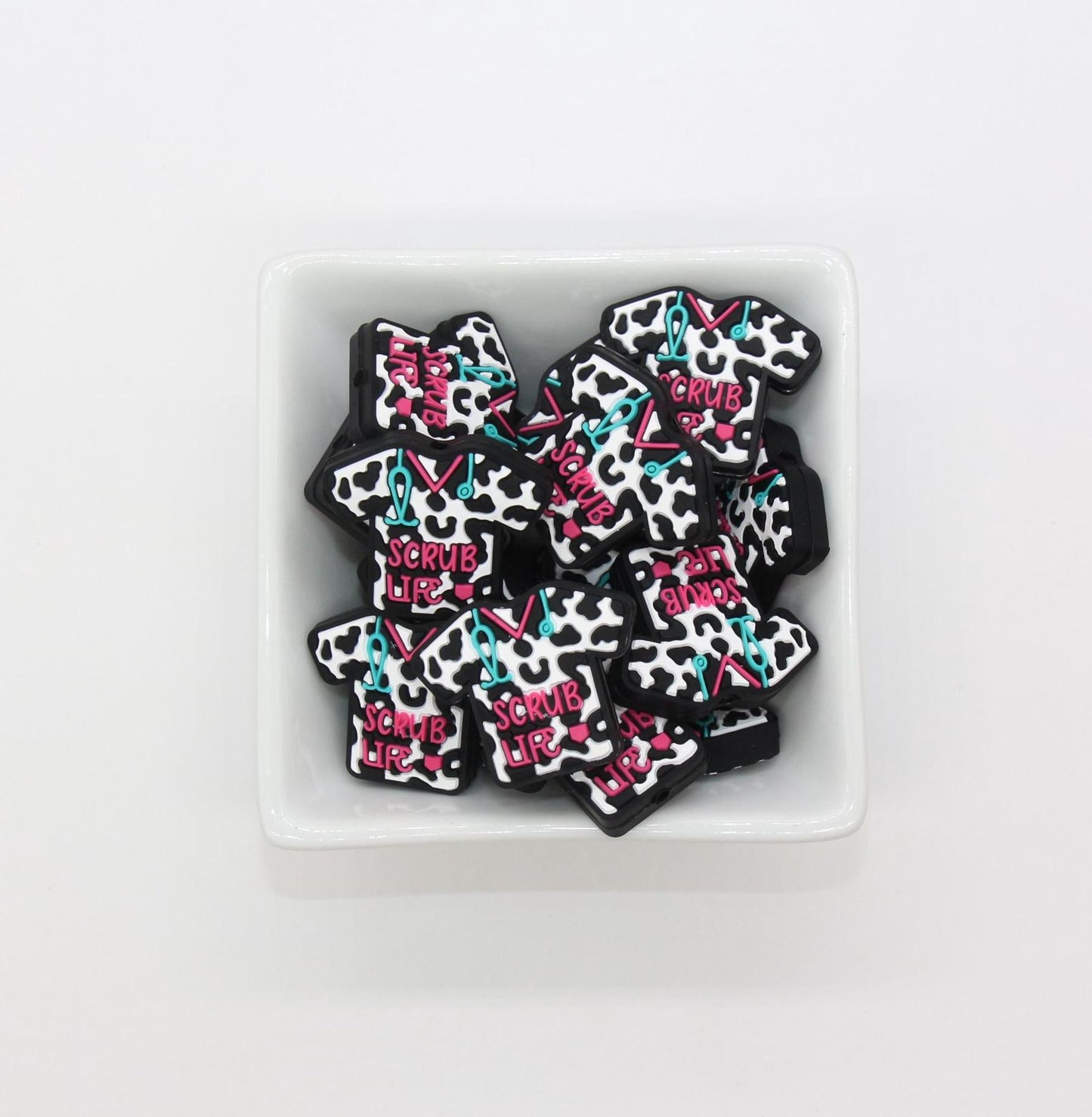 Scrub Life Focal Beads, Nurse Scrub Beads, Medical Uniform Focal Beads, Silicone Beads, Beads for Pens #640