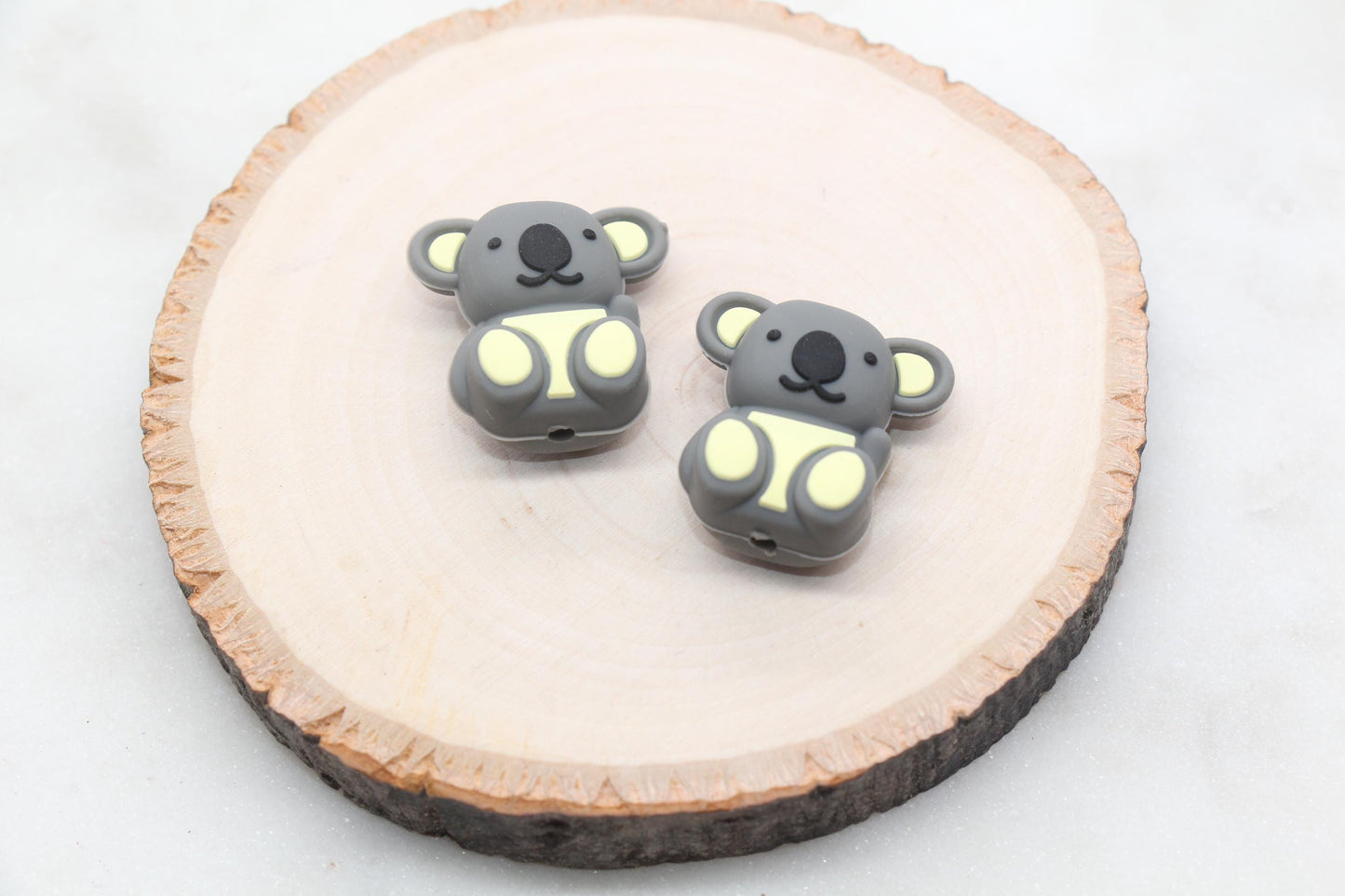 3D Koala Silicone Beads, Animal Focal Beads, Chunky Beads, Silicone Loose Beads #613