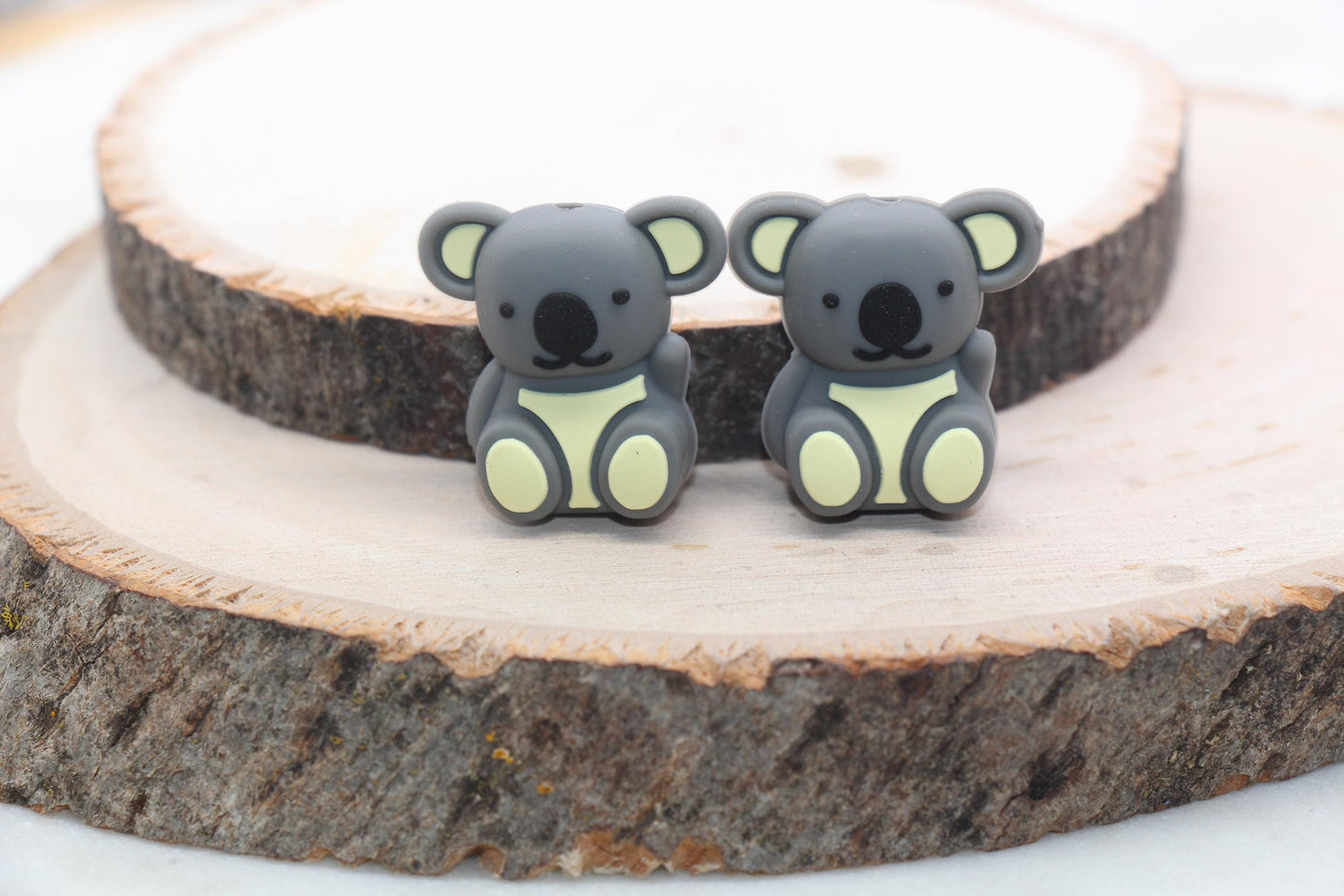 3D Koala Silicone Beads, Animal Focal Beads, Chunky Beads, Silicone Loose Beads #613