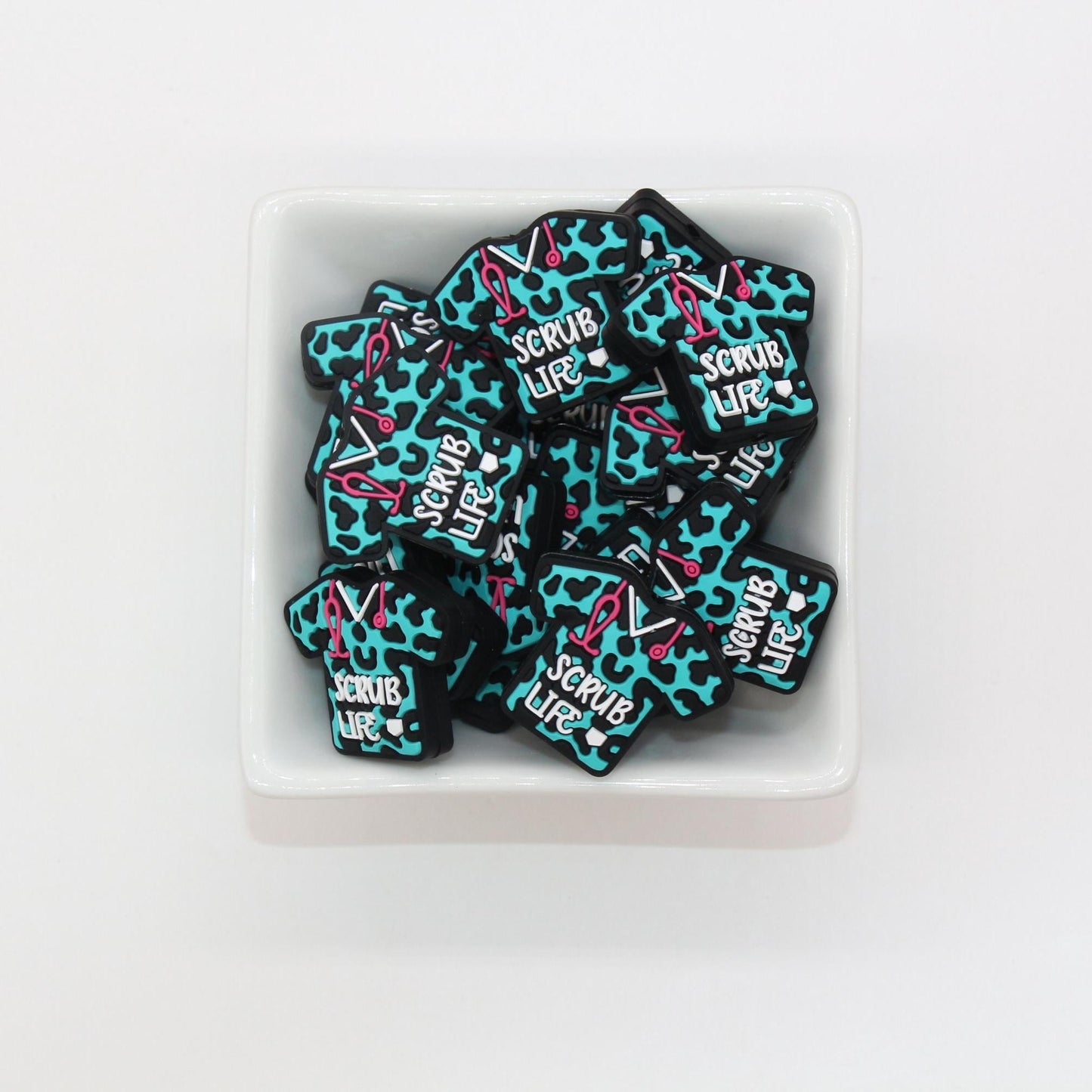 Scrub Life Focal Beads, Nurse Scrub Beads, Medical Uniform Focal Beads, Silicone Beads, Beads for Pens #640