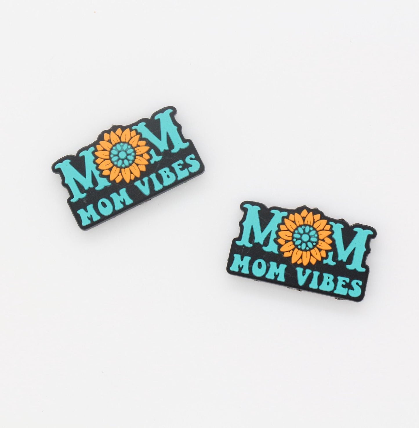 Mom Vibes Beads, Sunflower Mama Silicone Beads, Silicone Chunky Beads, Silicone Loose Beads, Focal Beads #718