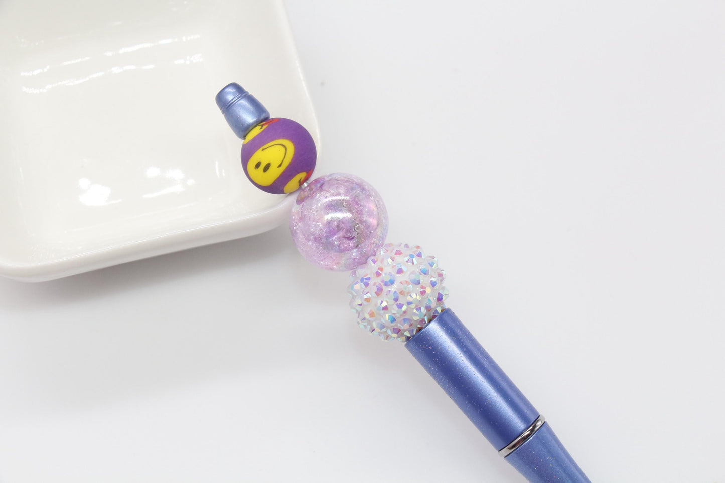 15mm Happy Face Printed Beads, Silicone Bubblegum Beads, Beads for Pens, Beads for Bracelets #S253