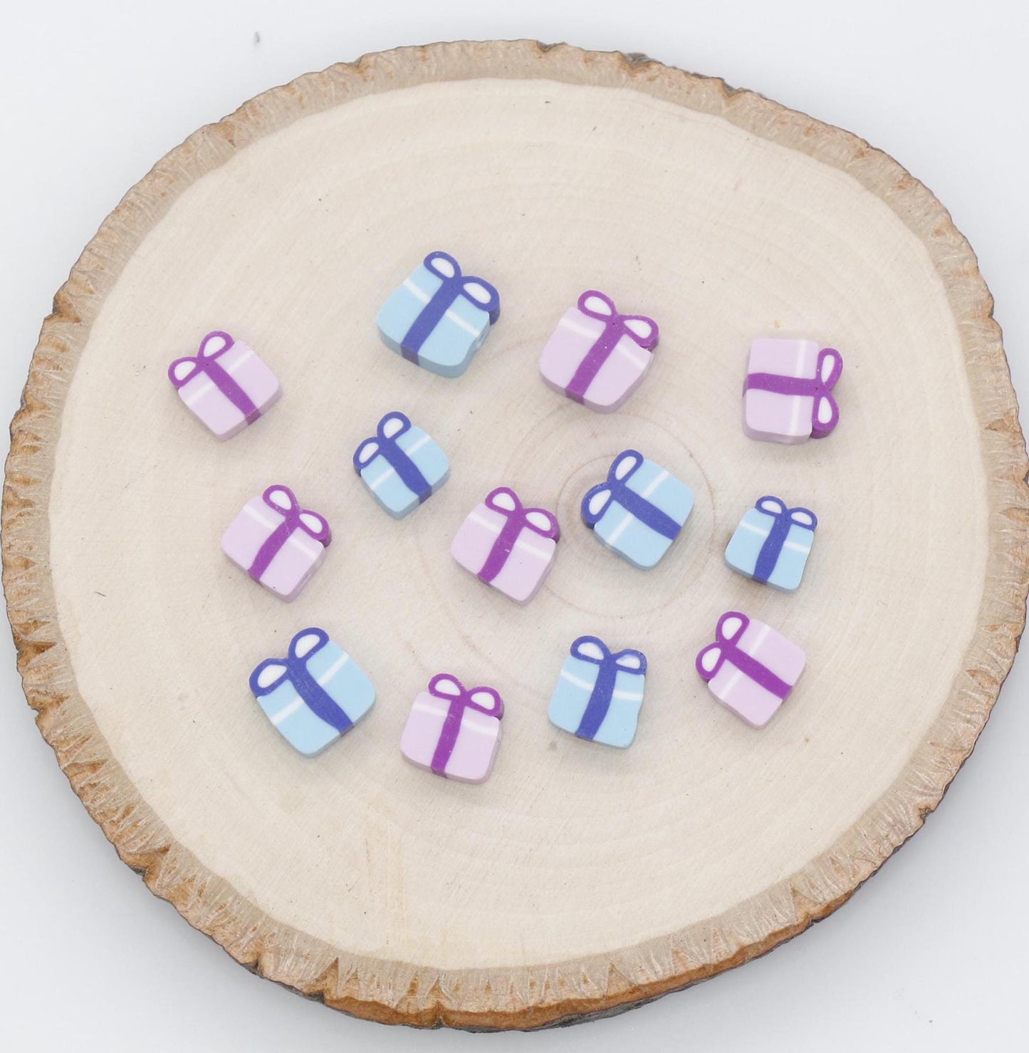 Gift Polymer Clay Beads, Gift Box Beads, Kawaii Gift Box Clay Beads, Jewelry Beads, Bead for Bracelet #731 #732