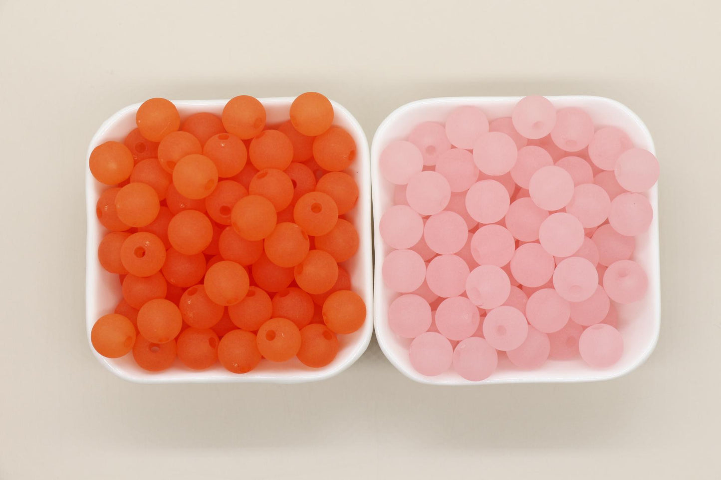12mm Matte Beads, Frosted Gumball Beads, Plastic Round Beads, Chunky Beads, Round Plastic Beads