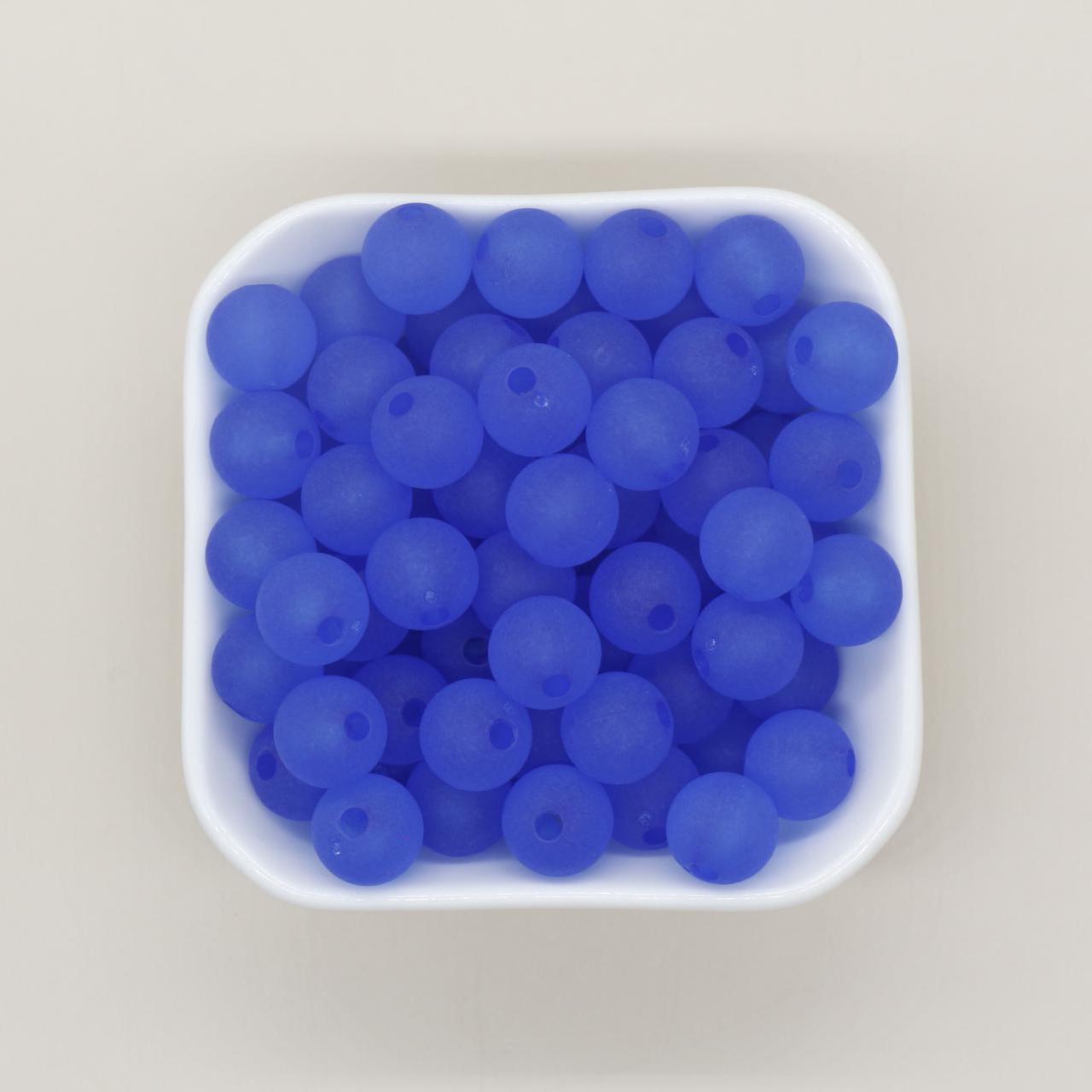 12mm Matte Beads, Frosted Gumball Beads, Plastic Round Beads, Chunky Beads, Round Plastic Beads