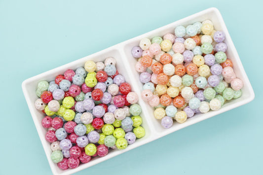 Mixed Twisted AB Beads, Iridescent Beads, Sparkle Gumball Beads, Bubblegum Beads, Chunky Beads, Beads for Bracelets, Size 11mm