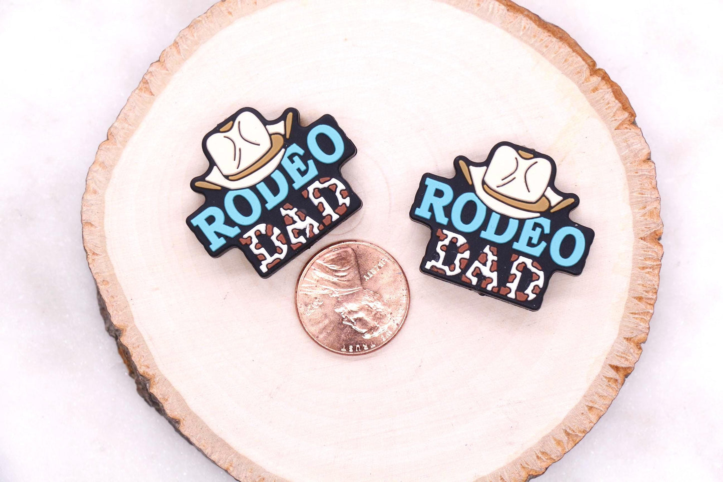 Silicone Beads, Rodeo Dad Beads, Western Cowboy Beads for Bracelets, Fatherâs Day Gifts, Beadable Pen DIY Craft Supplies #902