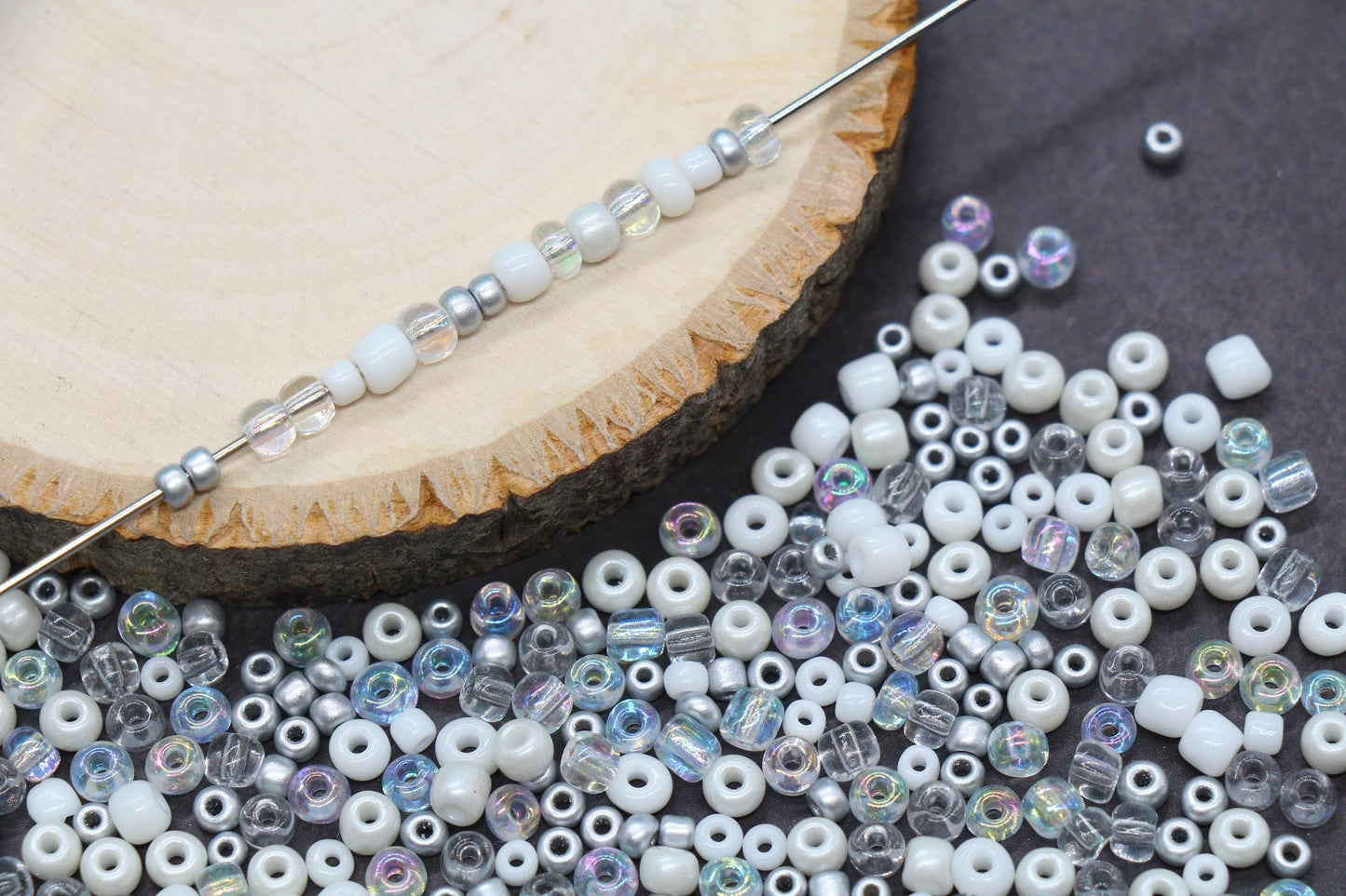 Mix Glass Seed Beads, Size 4mm 6/0 Glass Seed Beads, Multicolor Seed Beads, Rocailles Beads, Bracelet Beads #3657