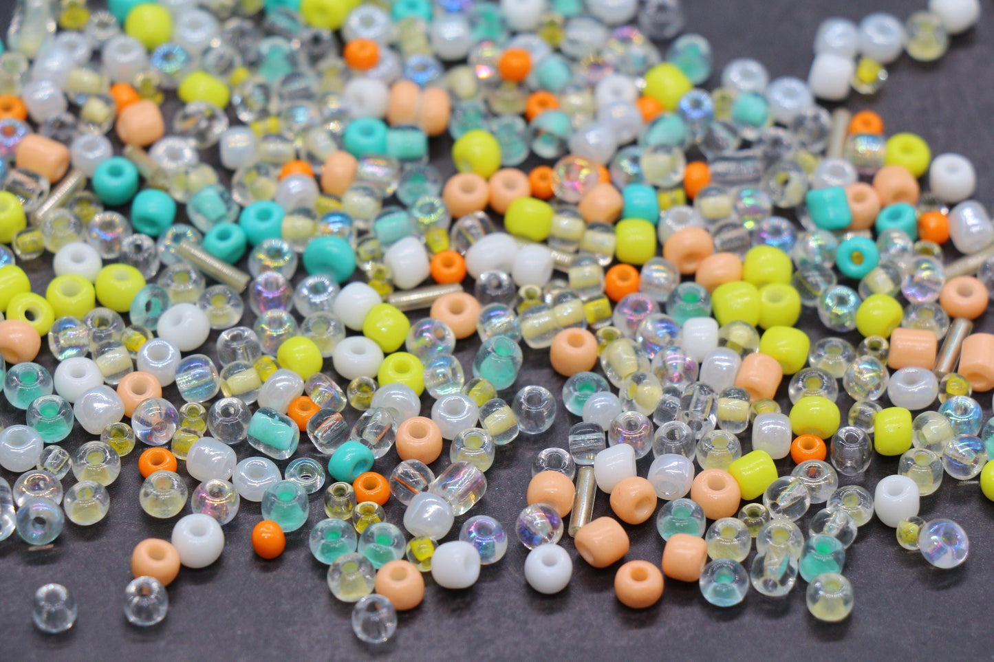Mix Glass Seed Beads, Size 4mm 6/0 Glass Seed Beads, Multicolor Seed Beads, Rocailles Beads, Bracelet Beads #3658