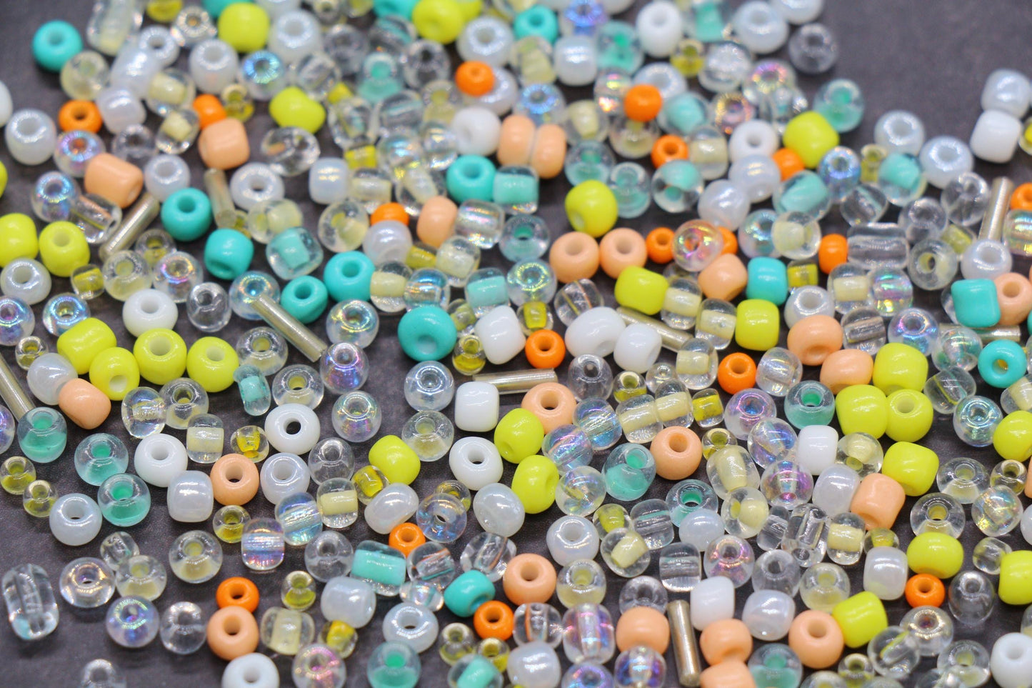 Mix Glass Seed Beads, Size 4mm 6/0 Glass Seed Beads, Multicolor Seed Beads, Rocailles Beads, Bracelet Beads #3658
