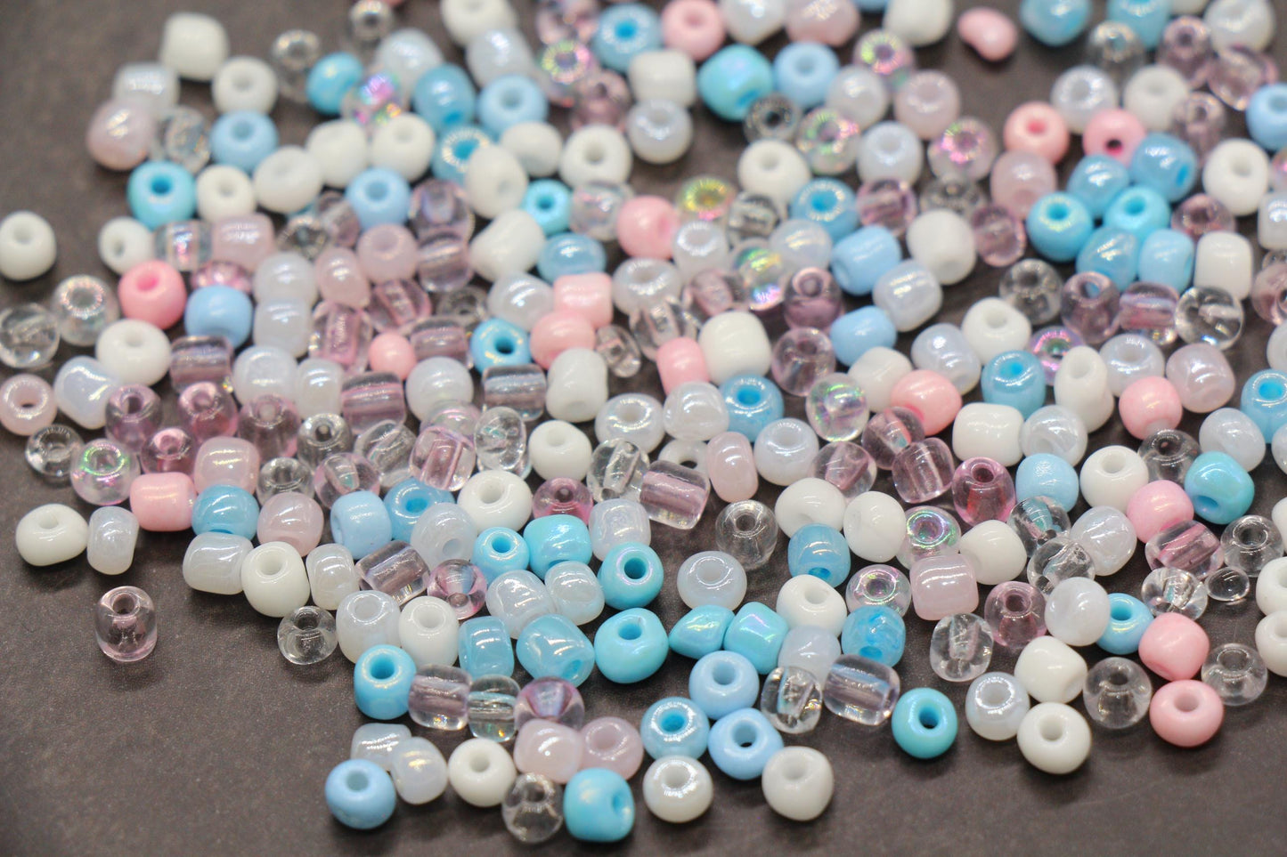 Mix Glass Seed Beads, Size 4mm 6/0 Glass Seed Beads, Multicolor Seed Beads, Rocailles Beads, Bracelet Beads #3659