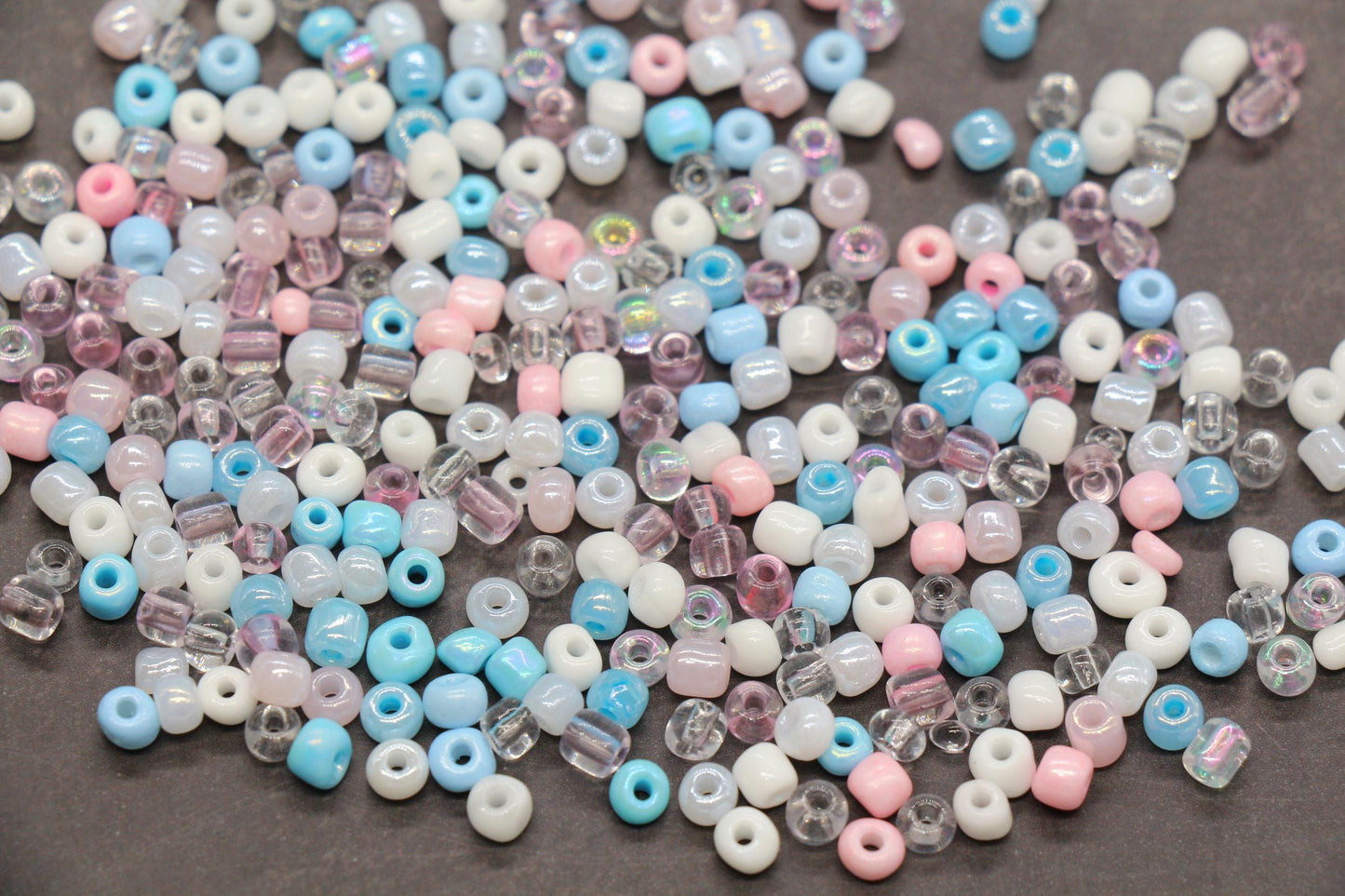 Mix Glass Seed Beads, Size 4mm 6/0 Glass Seed Beads, Multicolor Seed Beads, Rocailles Beads, Bracelet Beads #3659