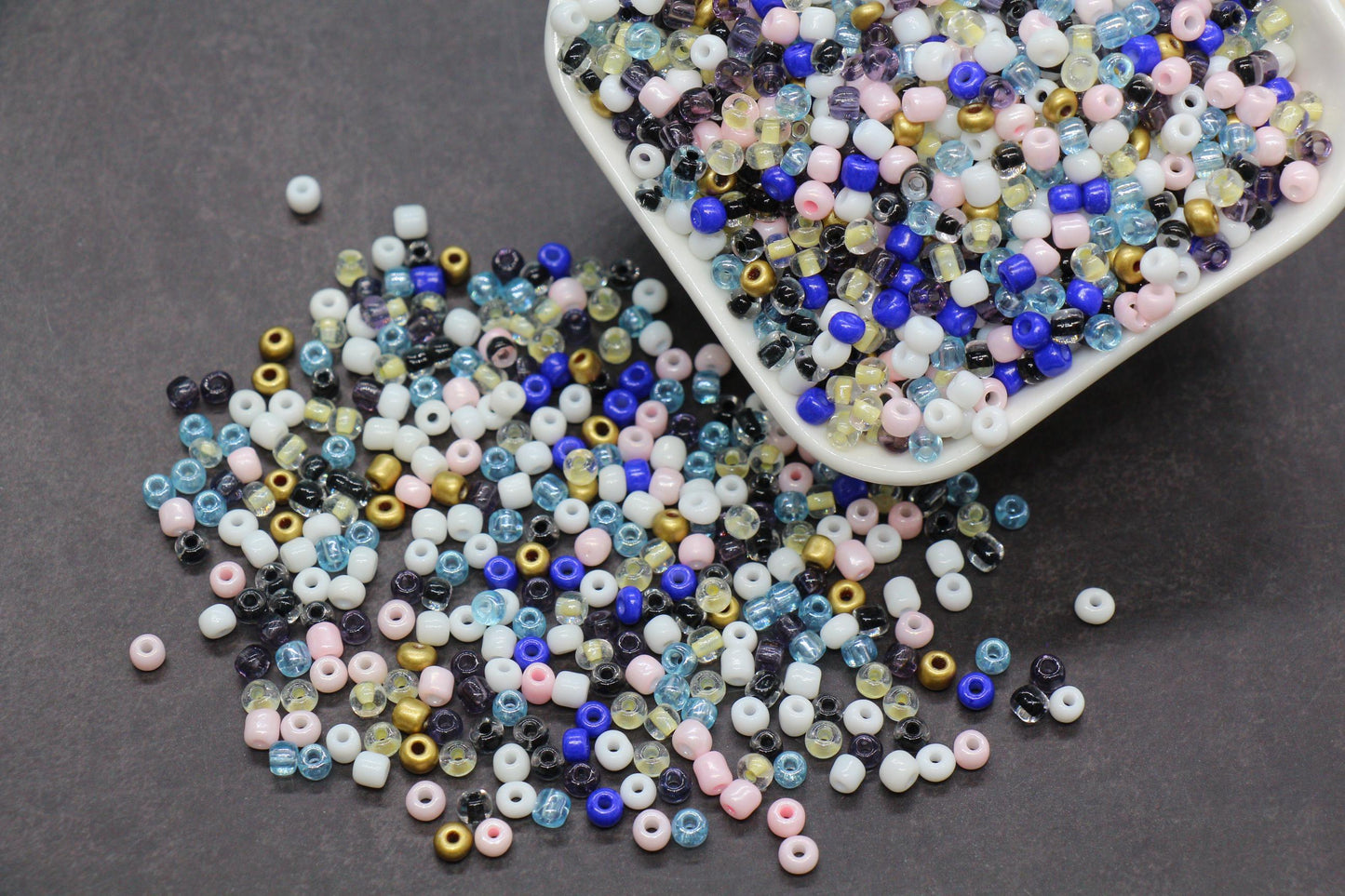 Mix Glass Seed Beads, Size 4mm 6/0 Glass Seed Beads, Multicolor Seed Beads, Rocailles Beads, Bracelet Beads #3660