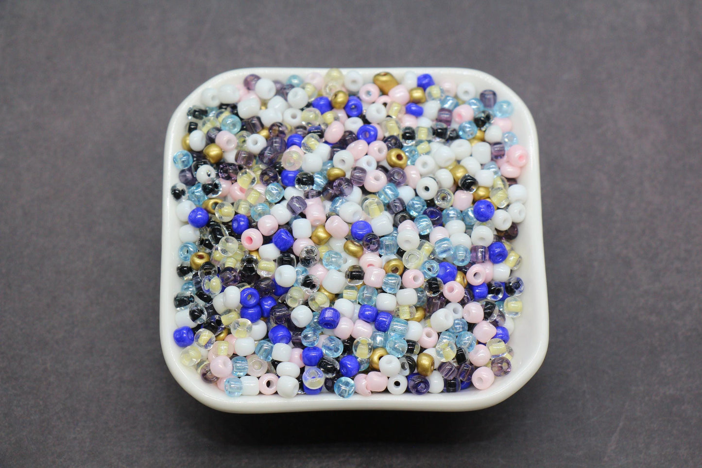 Mix Glass Seed Beads, Size 4mm 6/0 Glass Seed Beads, Multicolor Seed Beads, Rocailles Beads, Bracelet Beads #3660