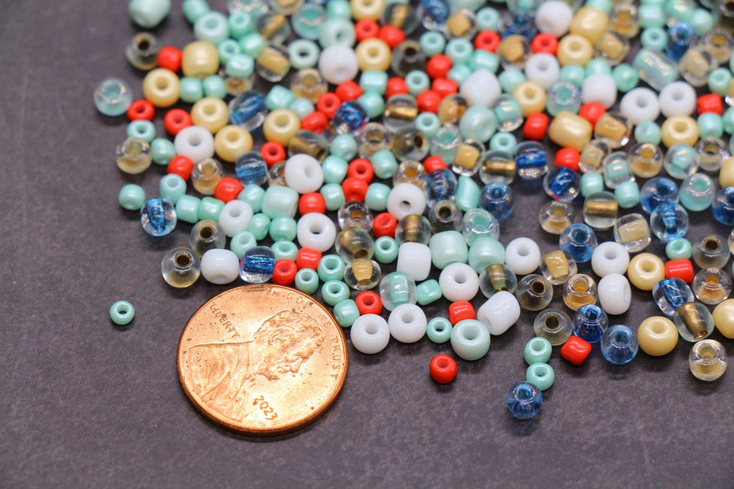 Mix Glass Seed Beads, Size 4mm 6/0 Glass Seed Beads, Mix Seed Beads, Rocailles Beads, Bracelet Beads #3669