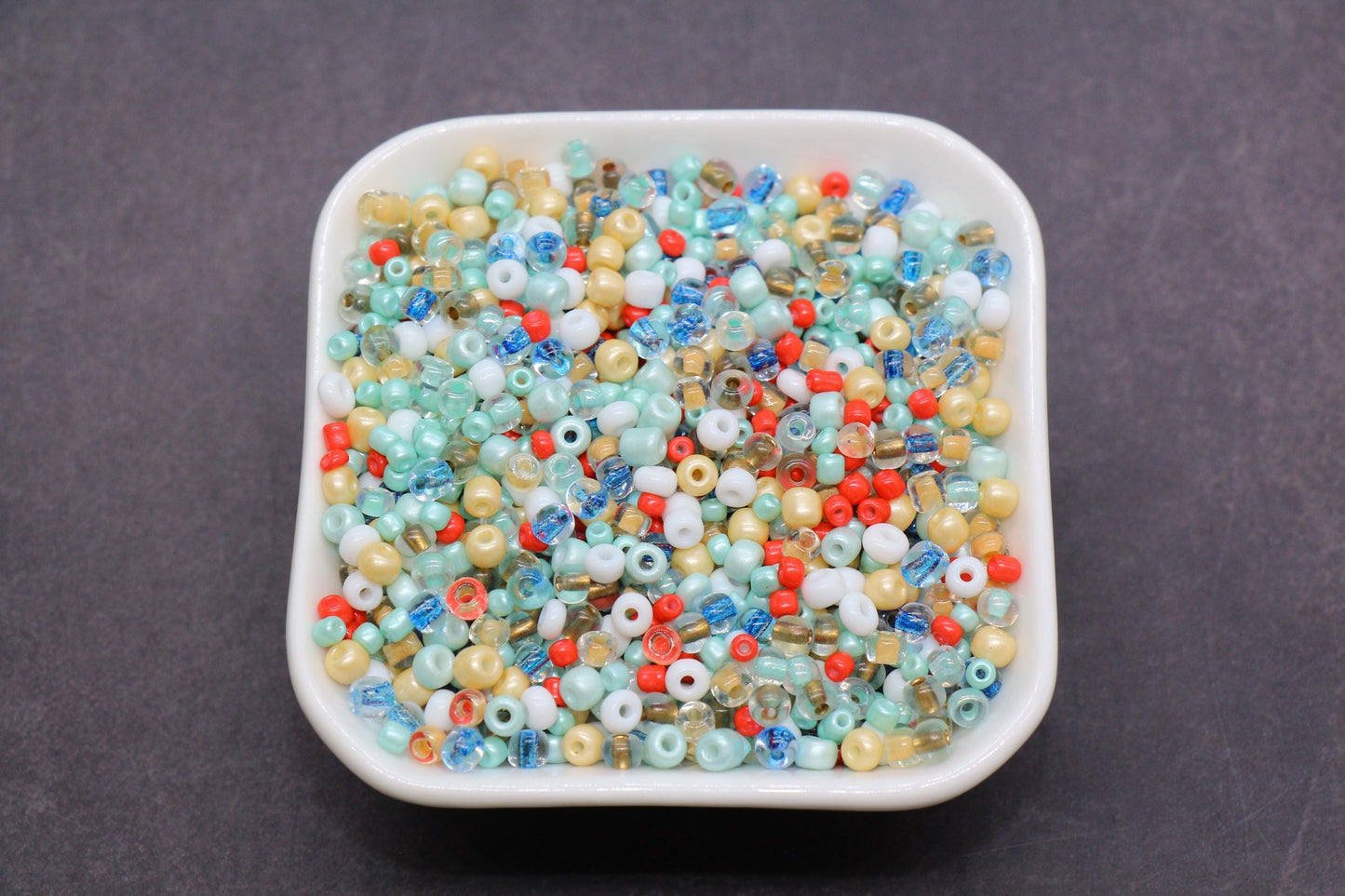 Mix Glass Seed Beads, Size 4mm 6/0 Glass Seed Beads, Mix Seed Beads, Rocailles Beads, Bracelet Beads #3669