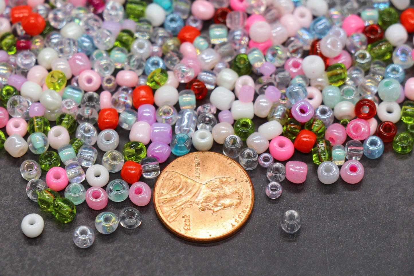 Mix Glass Seed Beads, Size 4mm 6/0 Glass Seed Beads, Mix Seed Beads, Rocailles Beads, Bracelet Beads #3670