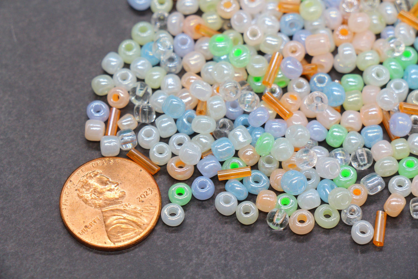 Mix Creamy Glass Seed Beads, Size 4mm 6/0 Glass Seed Beads, Mix Seed Beads, Rocailles Beads, Bracelet Beads #3676