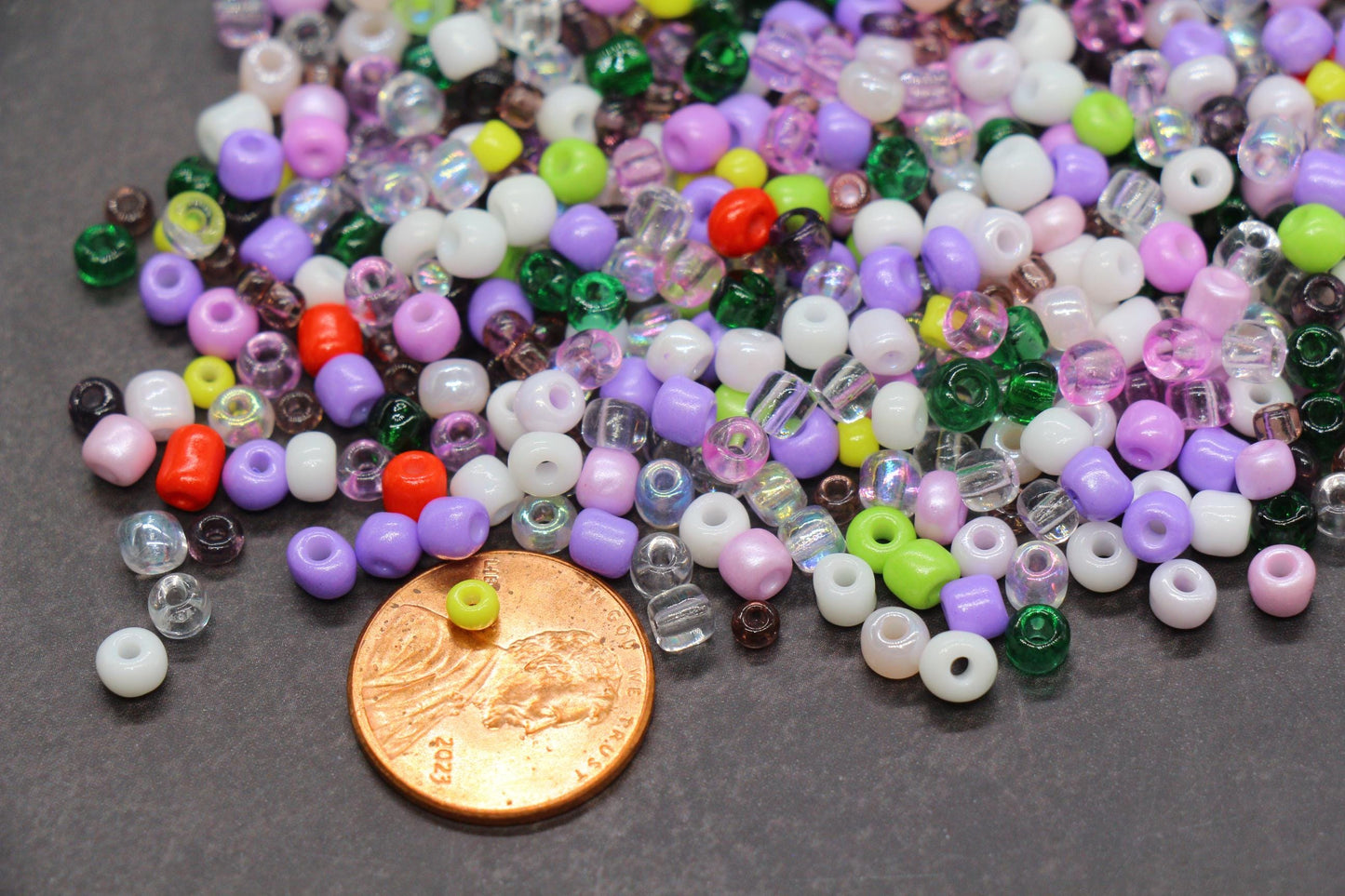 Mix Purple Glass Seed Beads, Size 4mm 6/0 Glass Seed Beads, Mix Seed Beads, Rocailles Beads, Bracelet Beads #3680