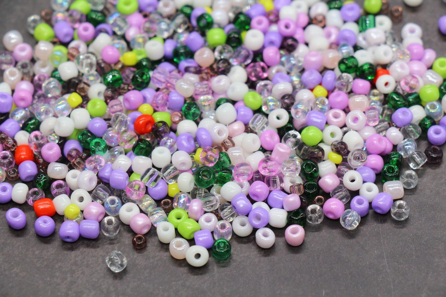 Mix Purple Glass Seed Beads, Size 4mm 6/0 Glass Seed Beads, Mix Seed Beads, Rocailles Beads, Bracelet Beads #3680