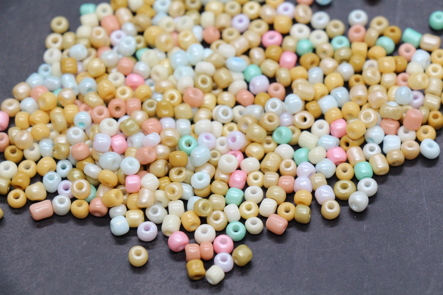 Mix Glass Seed Beads, Size 4mm 6/0 Glass Seed Beads, Mix Seed Beads, Rocailles Beads, Bracelet Beads #3682