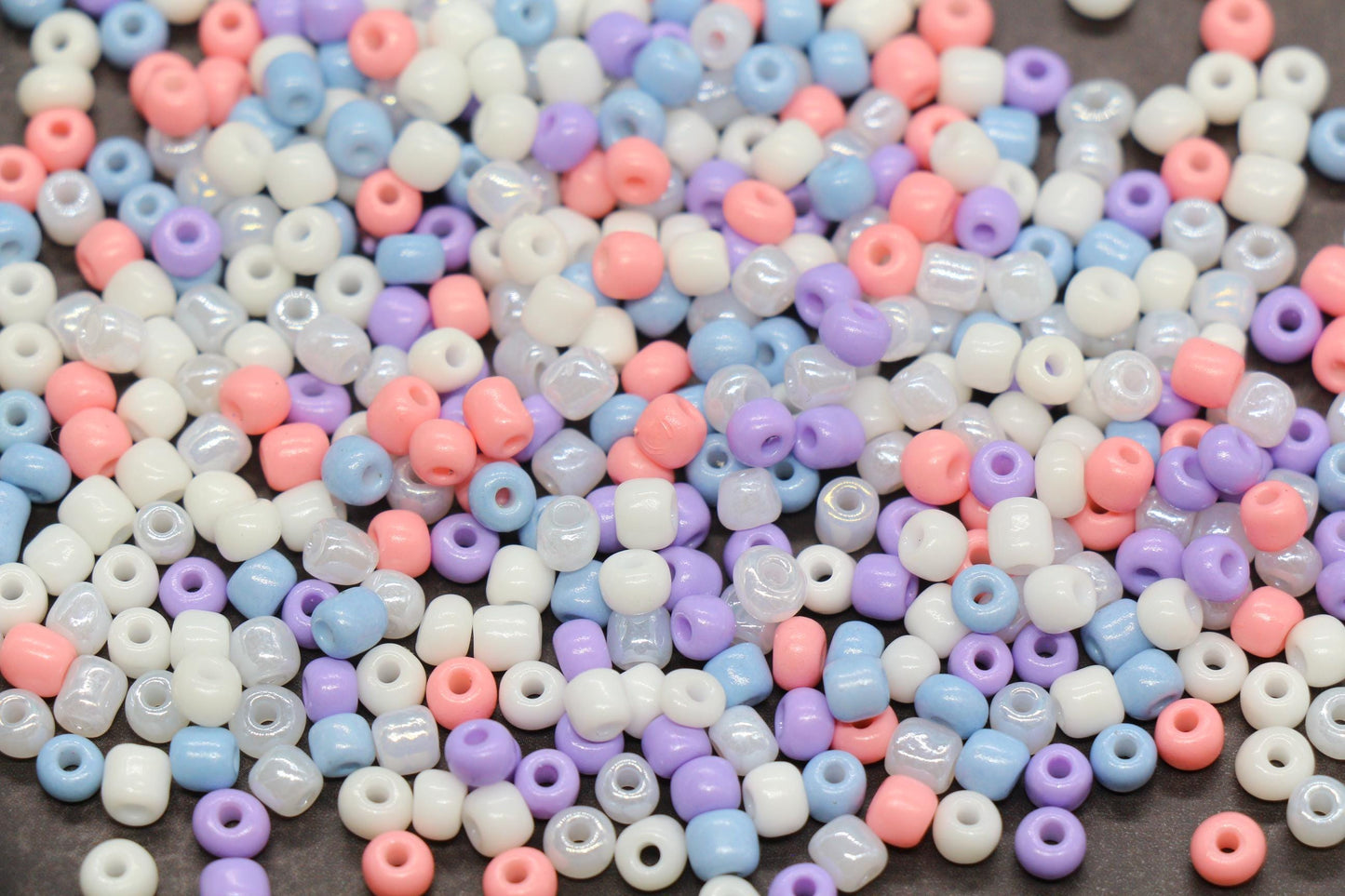 Mix Glass Seed Beads, Size 4mm 6/0 Glass Seed Beads, Mix Seed Beads, Rocailles Beads, Bracelet Beads #3683