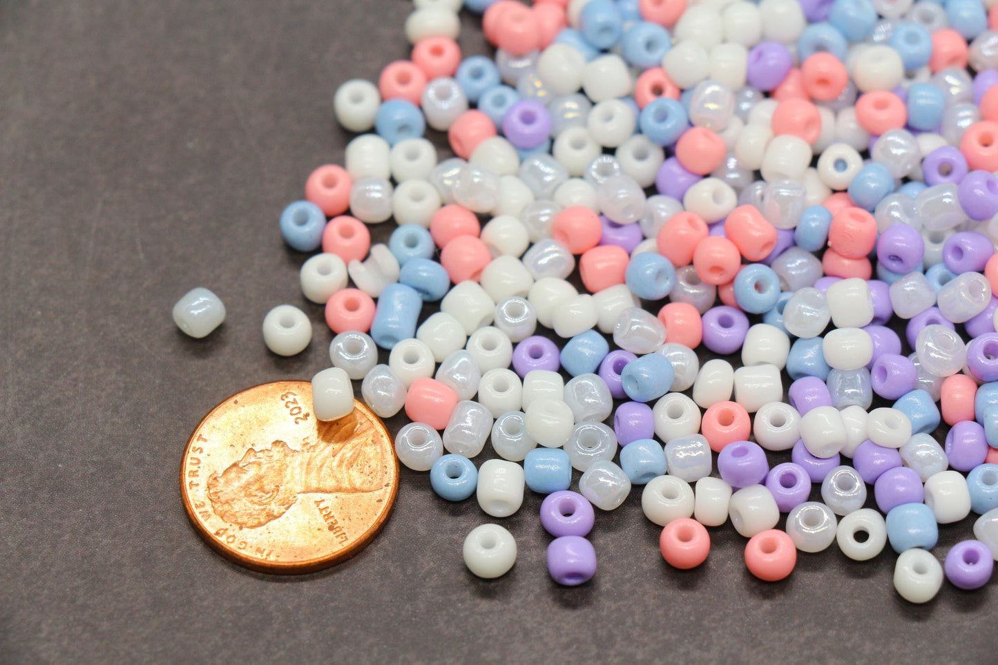Mix Glass Seed Beads, Size 4mm 6/0 Glass Seed Beads, Mix Seed Beads, Rocailles Beads, Bracelet Beads #3683