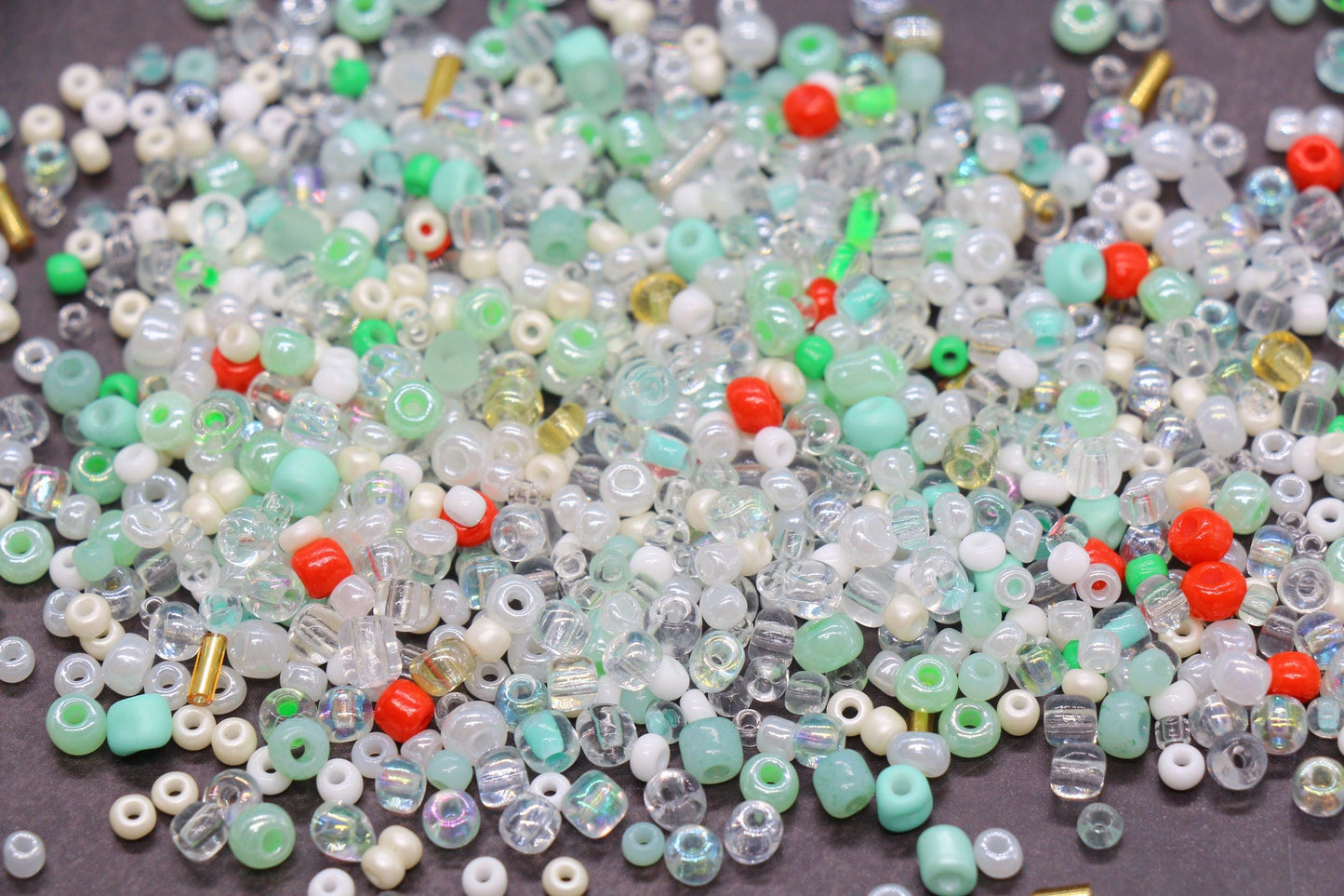 Mix Glass Seed Beads, Size 4mm 6/0 Glass Seed Beads, Mix Seed Beads, Rocailles Beads, Bracelet Beads #3684