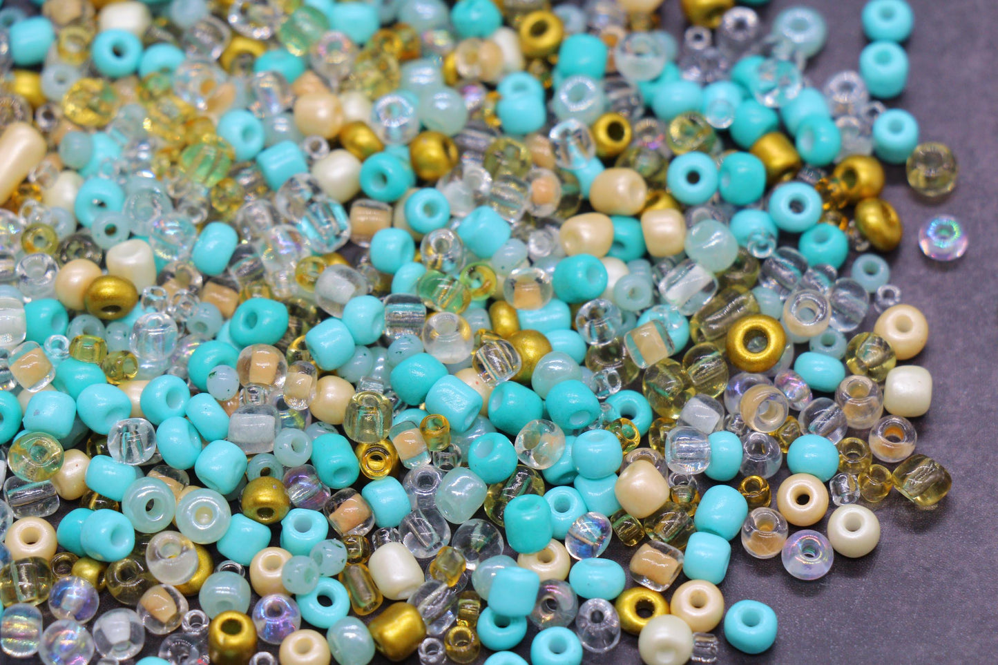 Mix Glass Seed Beads, Size 4mm 6/0 Glass Seed Beads, Mix Seed Beads, Rocailles Beads, Bracelet Beads #3685