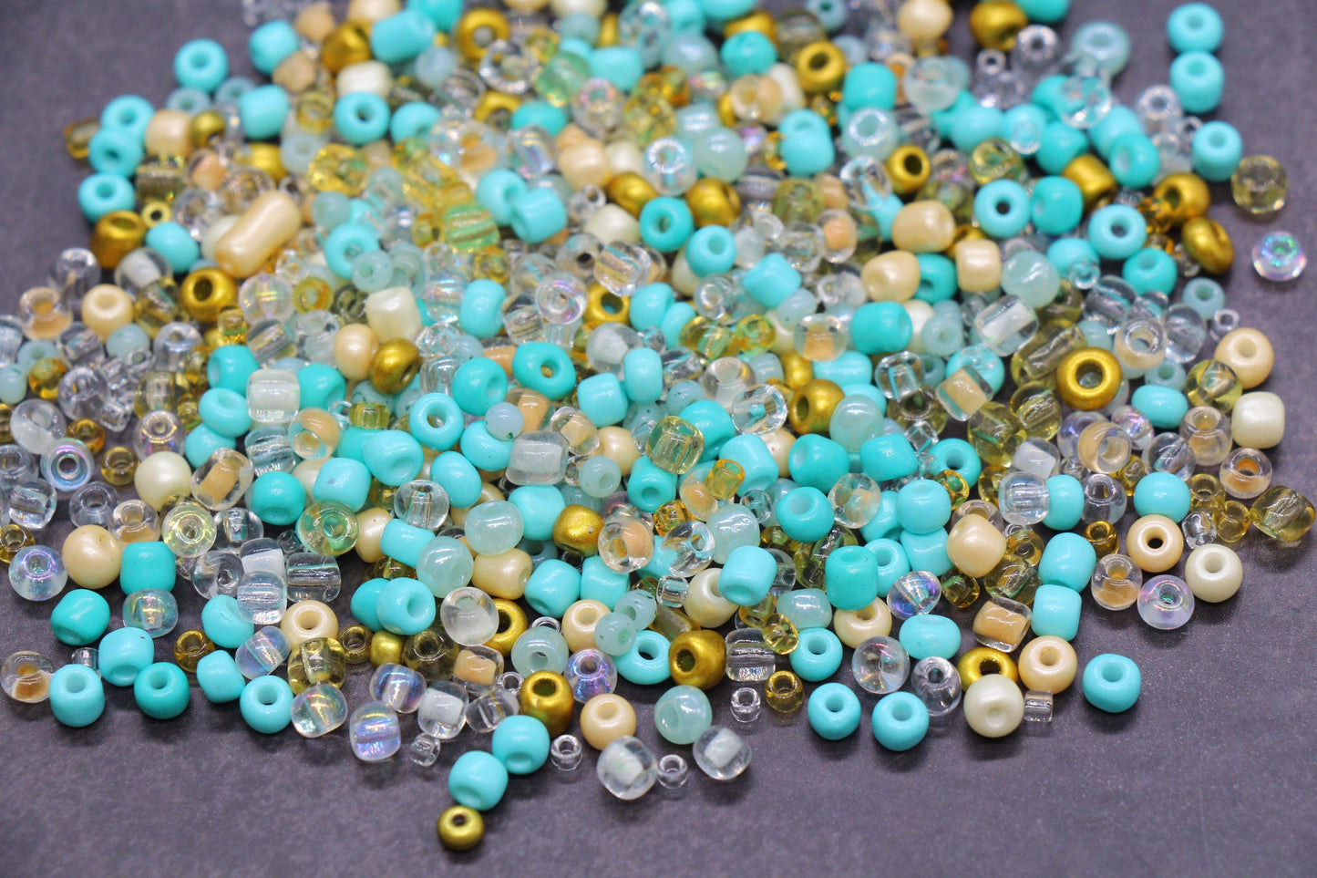 Mix Glass Seed Beads, Size 4mm 6/0 Glass Seed Beads, Mix Seed Beads, Rocailles Beads, Bracelet Beads #3685