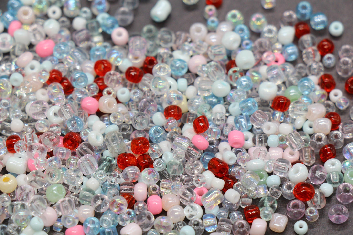 Mix Glass Seed Beads, Size 4mm 6/0 Glass Seed Beads, Mix Seed Beads, Rocailles Beads, Bracelet Beads #3686