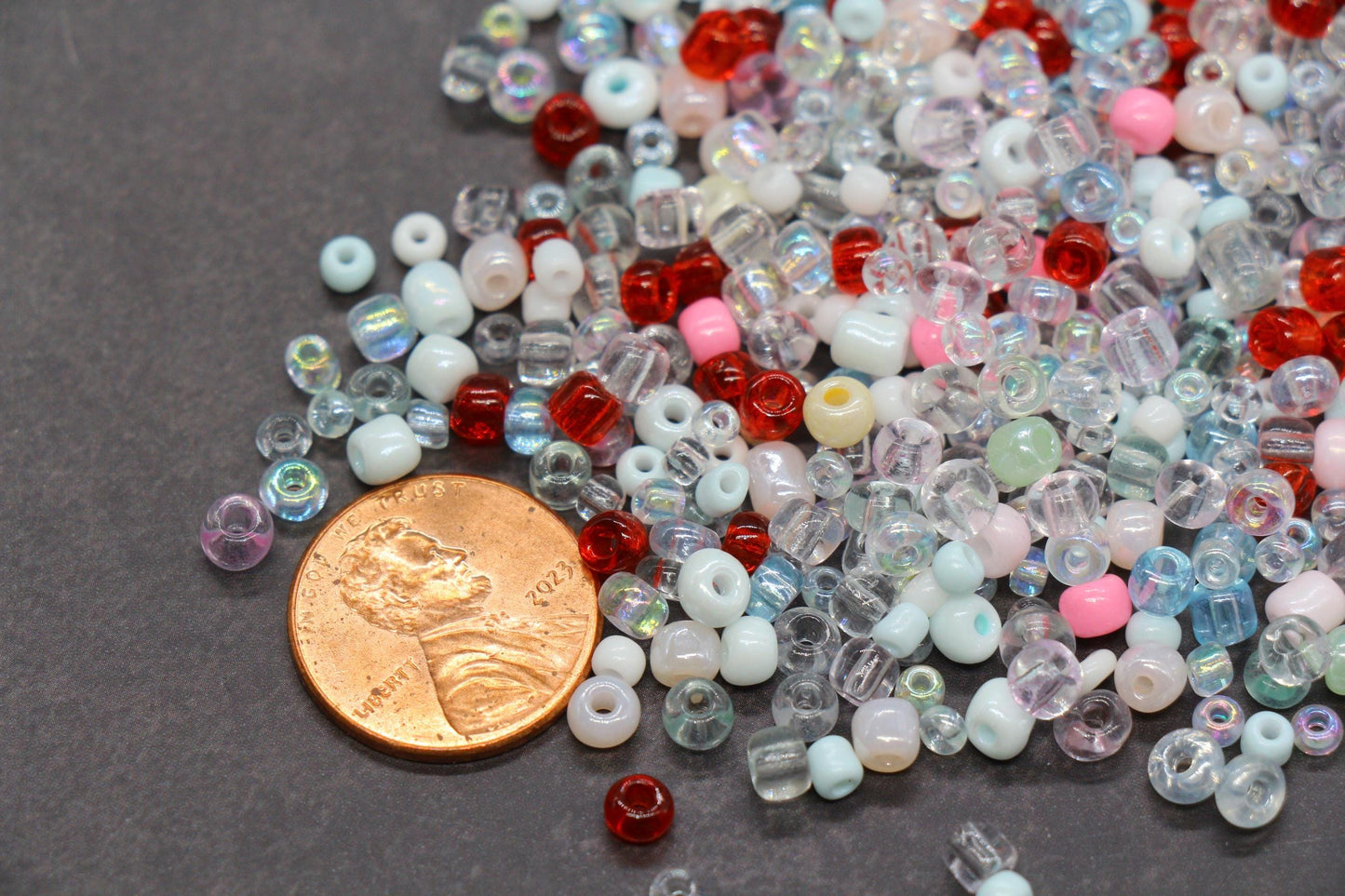 Mix Glass Seed Beads, Size 4mm 6/0 Glass Seed Beads, Mix Seed Beads, Rocailles Beads, Bracelet Beads #3686